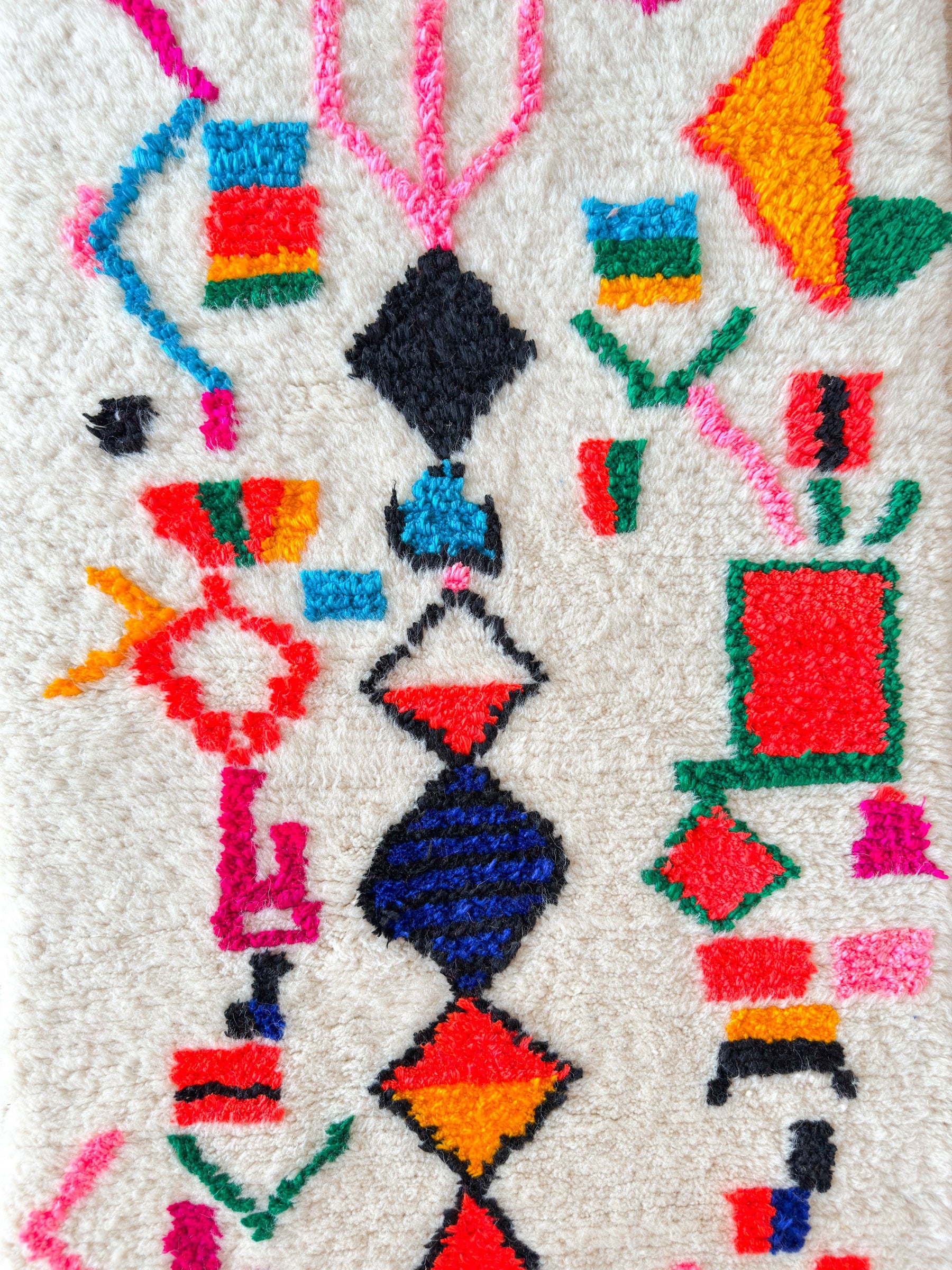 Colorful Berber hallway rug - n°814