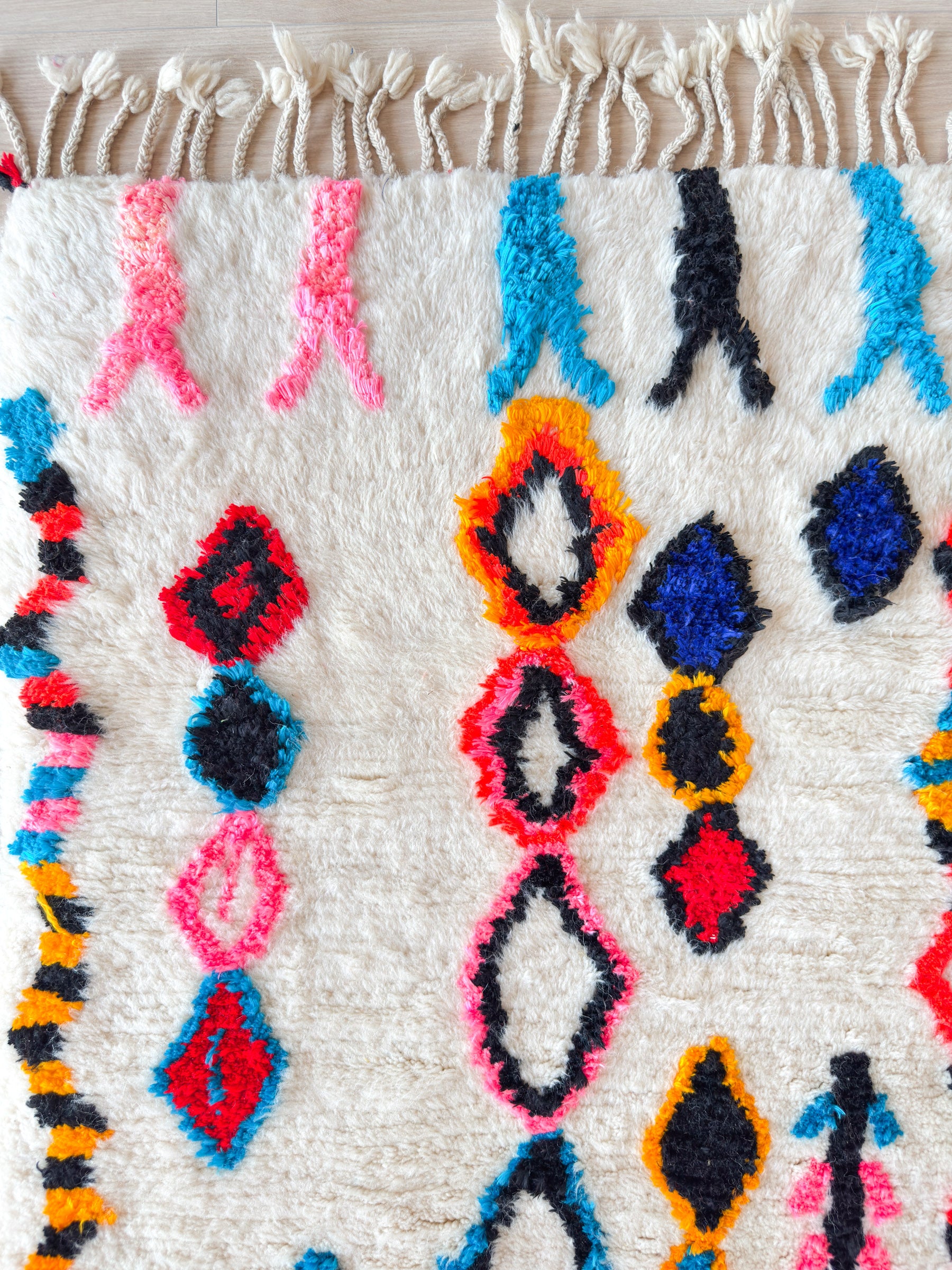 Tapis de couloir berbère coloré 86 x 256 cm - n°2223