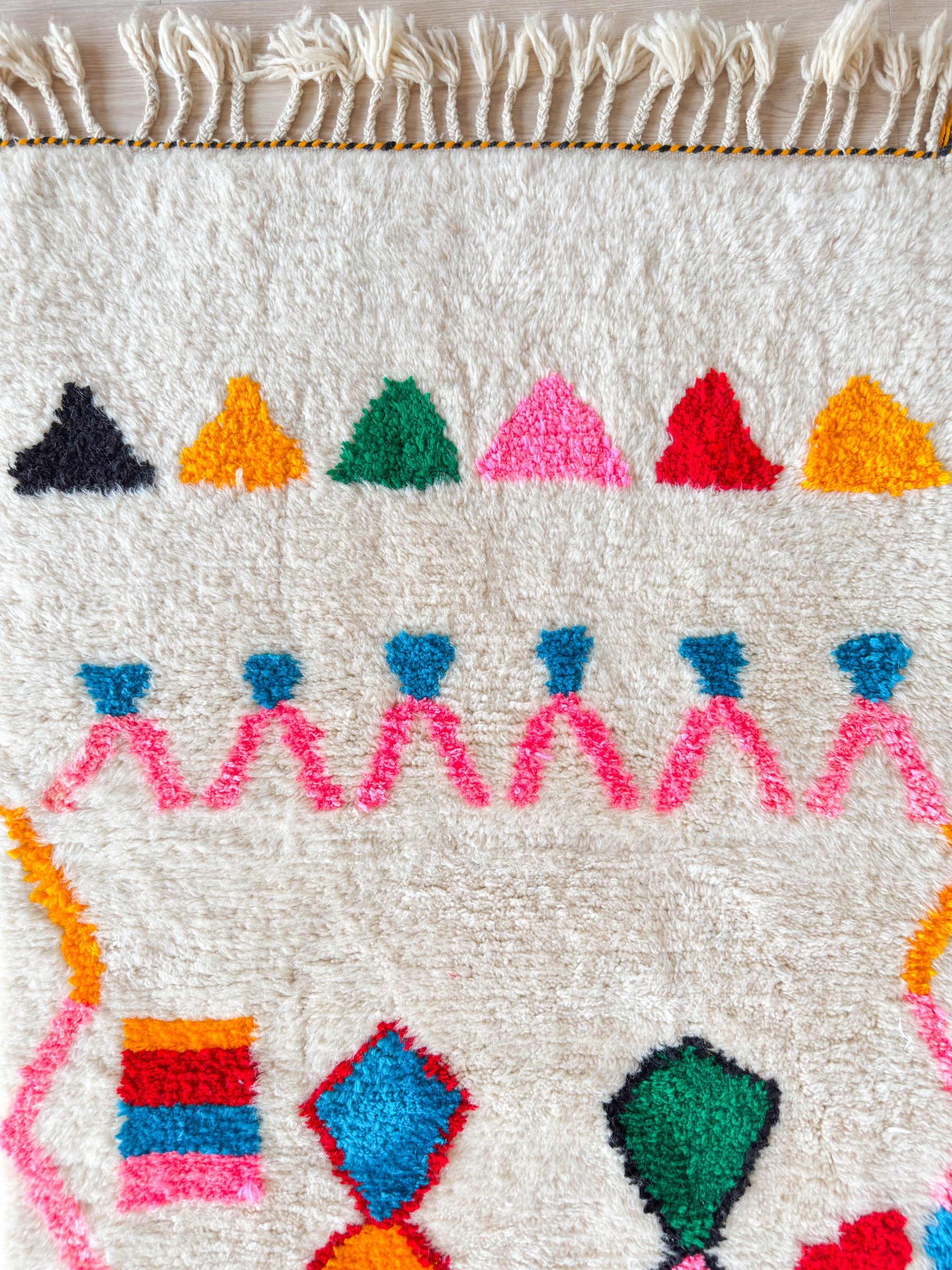 Colorful Berber Runner Rug 90 x 295 cm - No. 2237