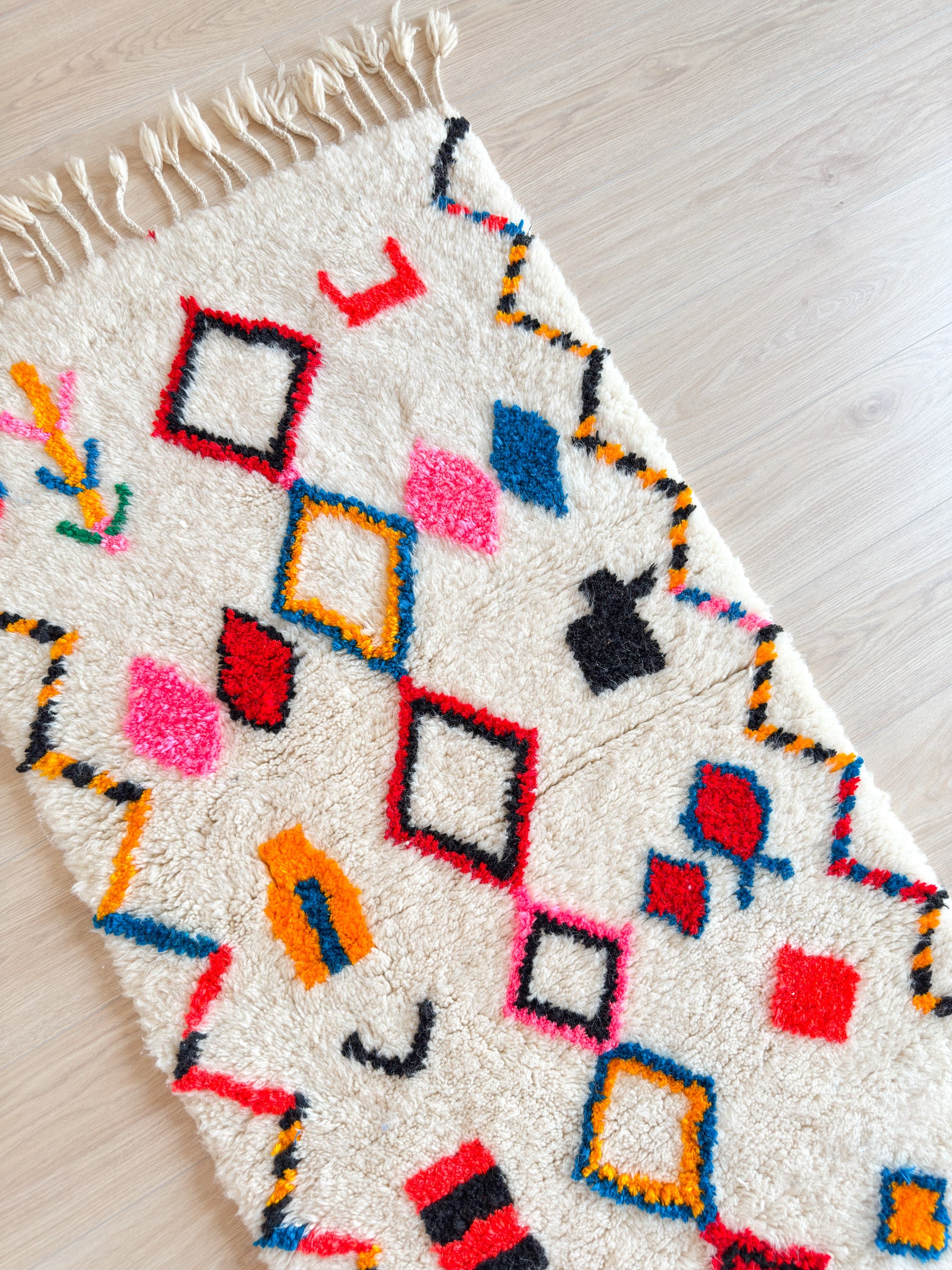 Tapis de couloir berbère coloré 85 x 260 cm - n°1960