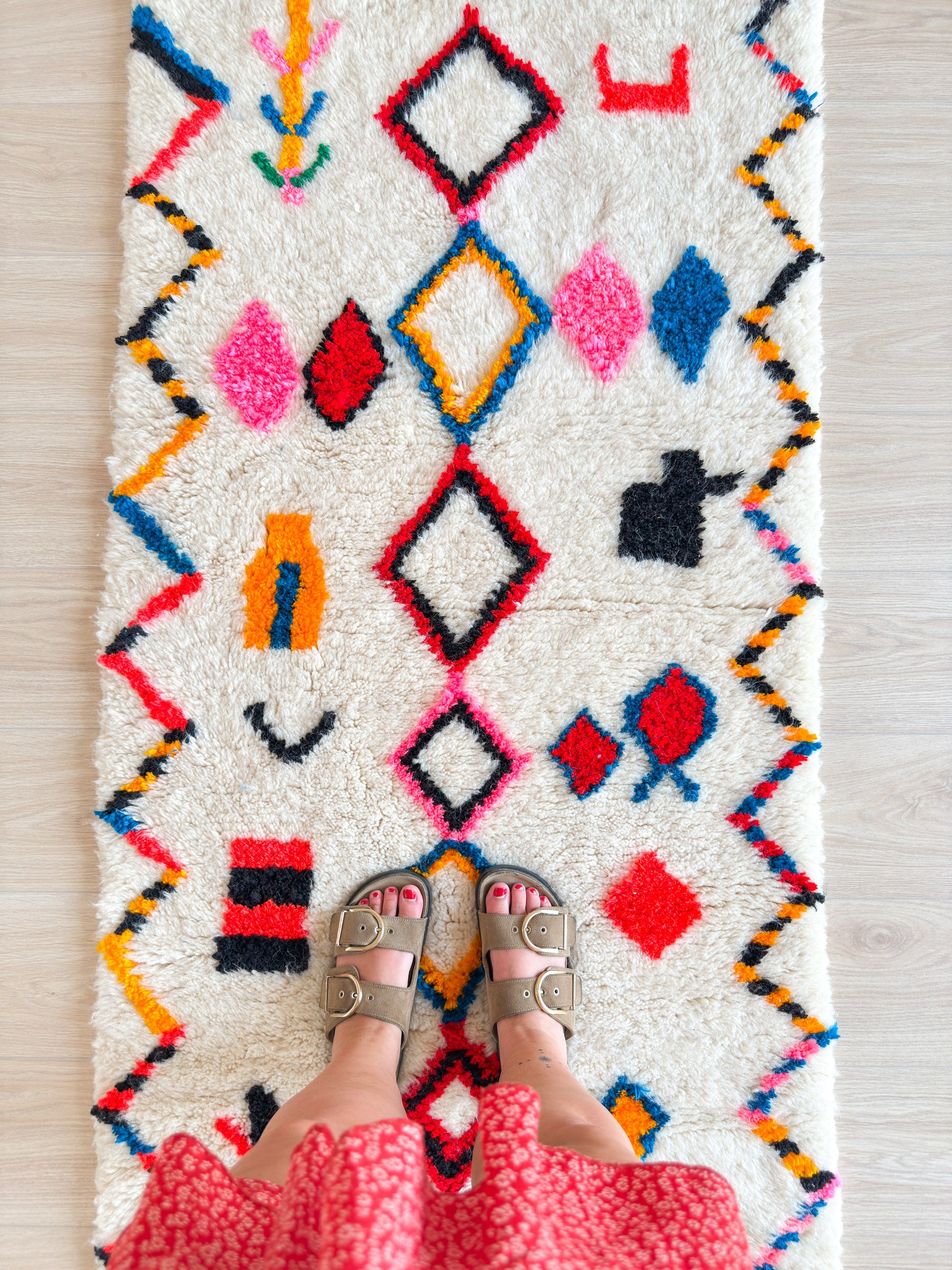 Tapis de couloir berbère coloré 85 x 260 cm - n°1960