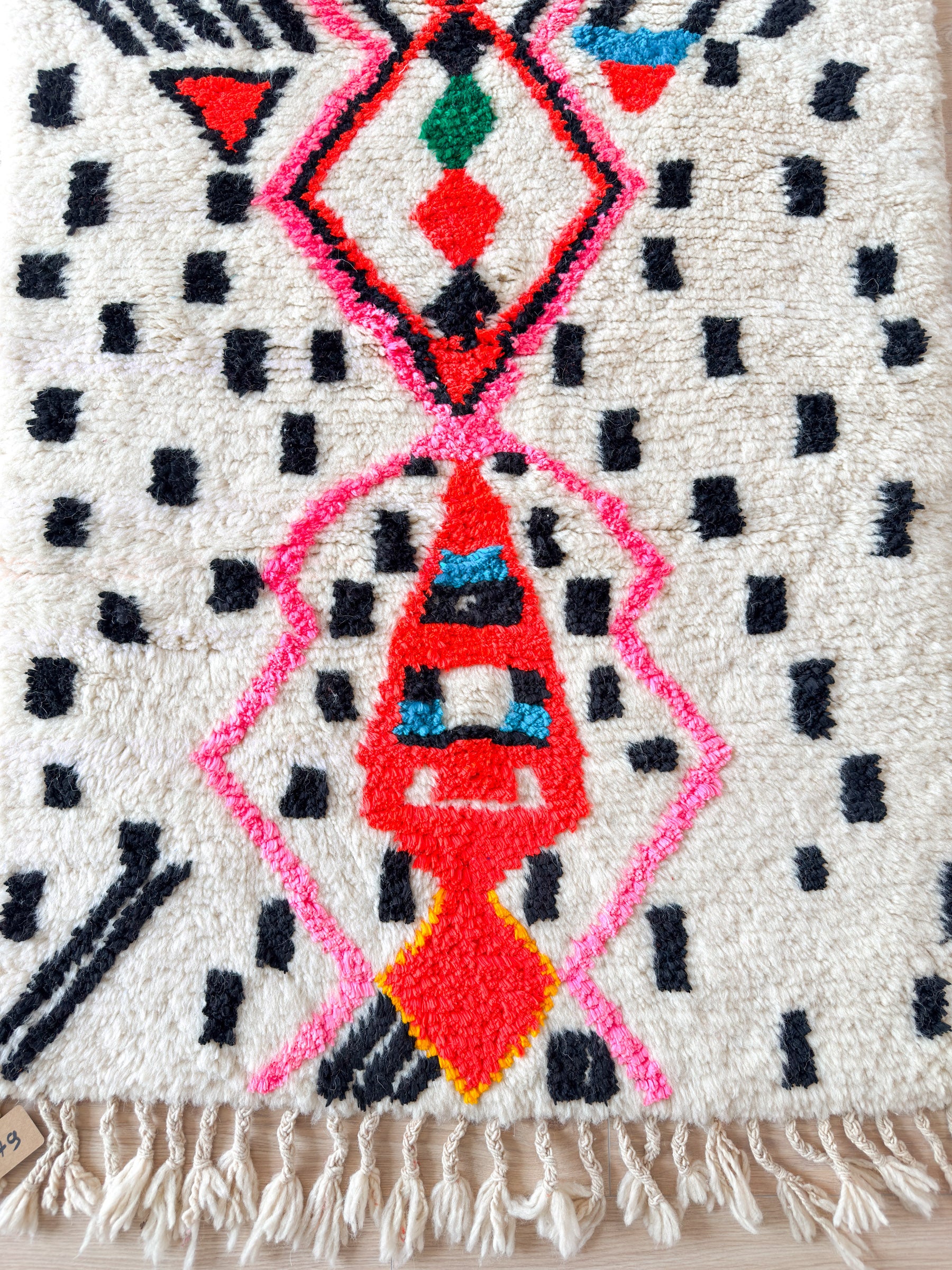 Bunter Berber-Flurteppich 89 x 243 cm – Nr. 1479