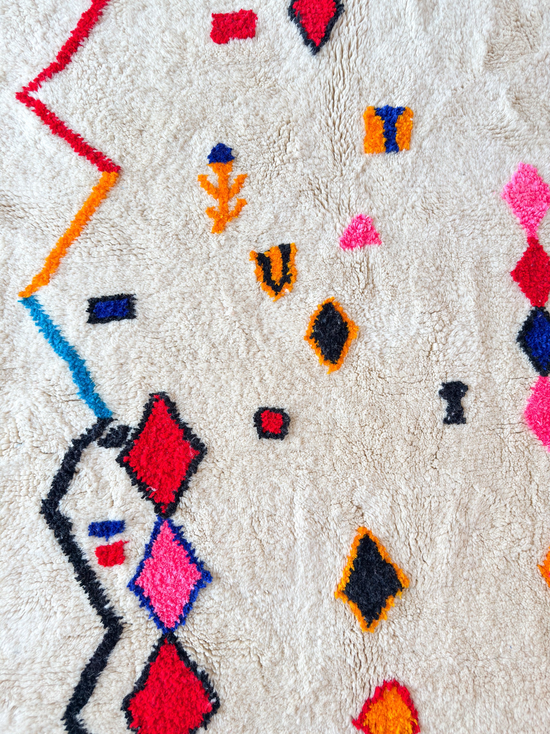 Tapis berbère coloré - n°560