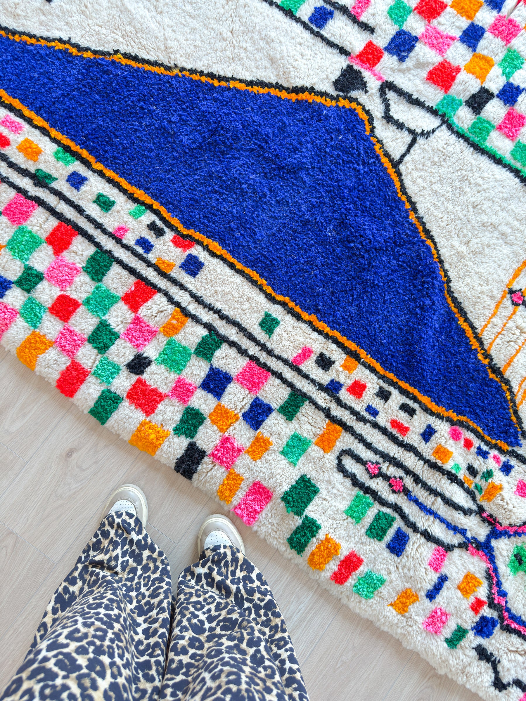 Tapis berbère coloré 152 x 299 cm - n°2227