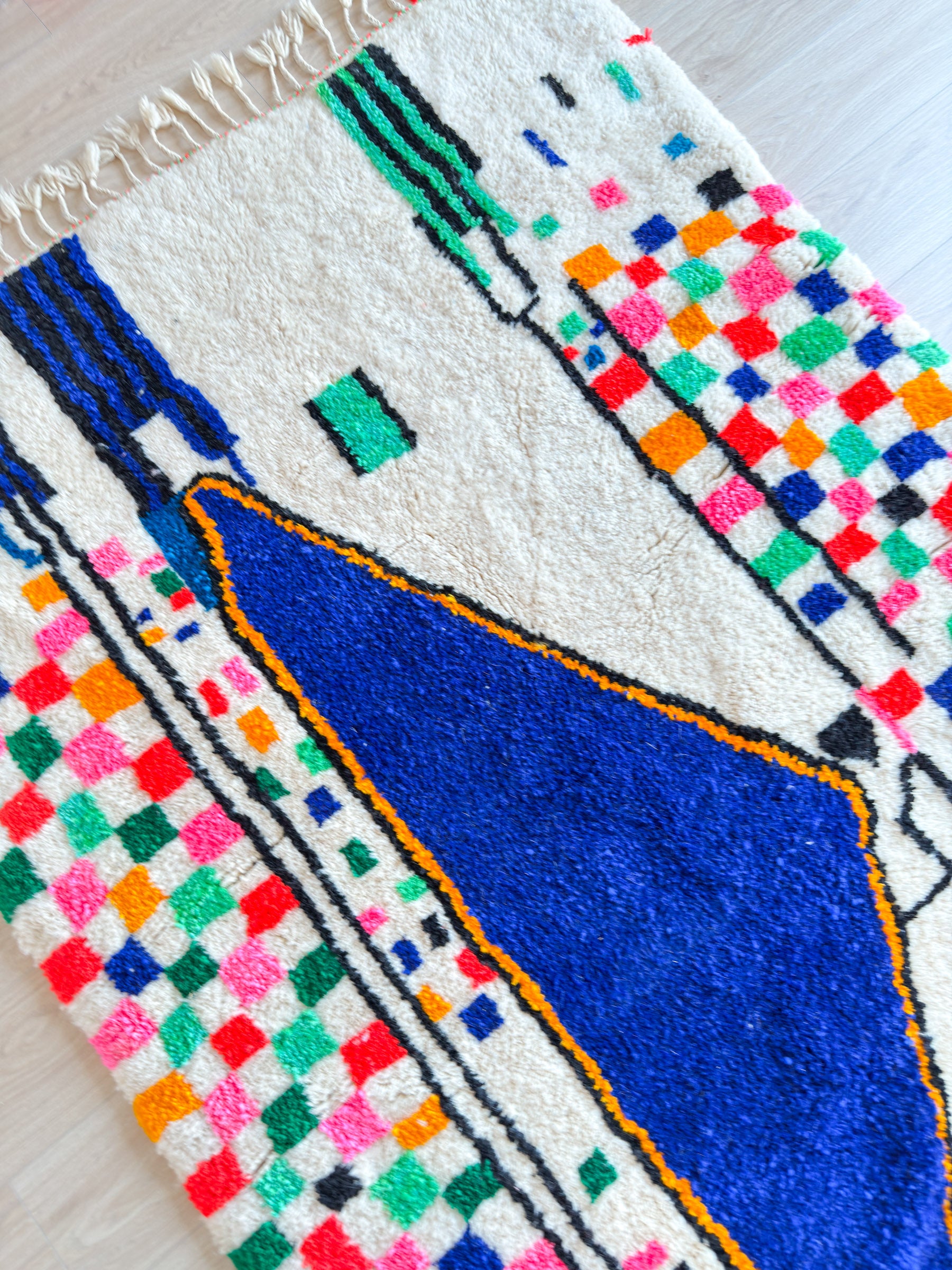 Tapis berbère coloré 152 x 299 cm - n°2227