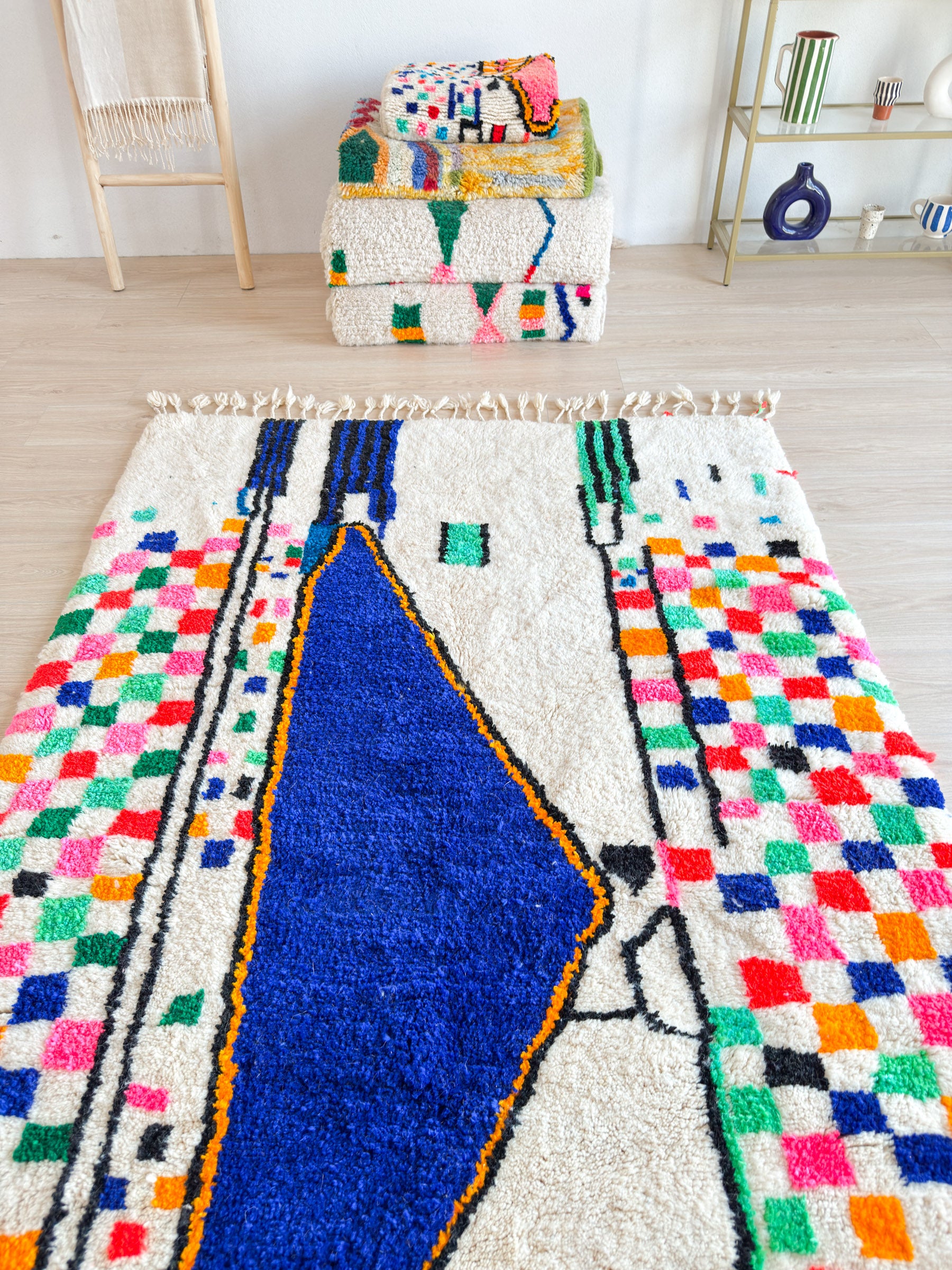 Tapis berbère coloré 152 x 299 cm - n°2227