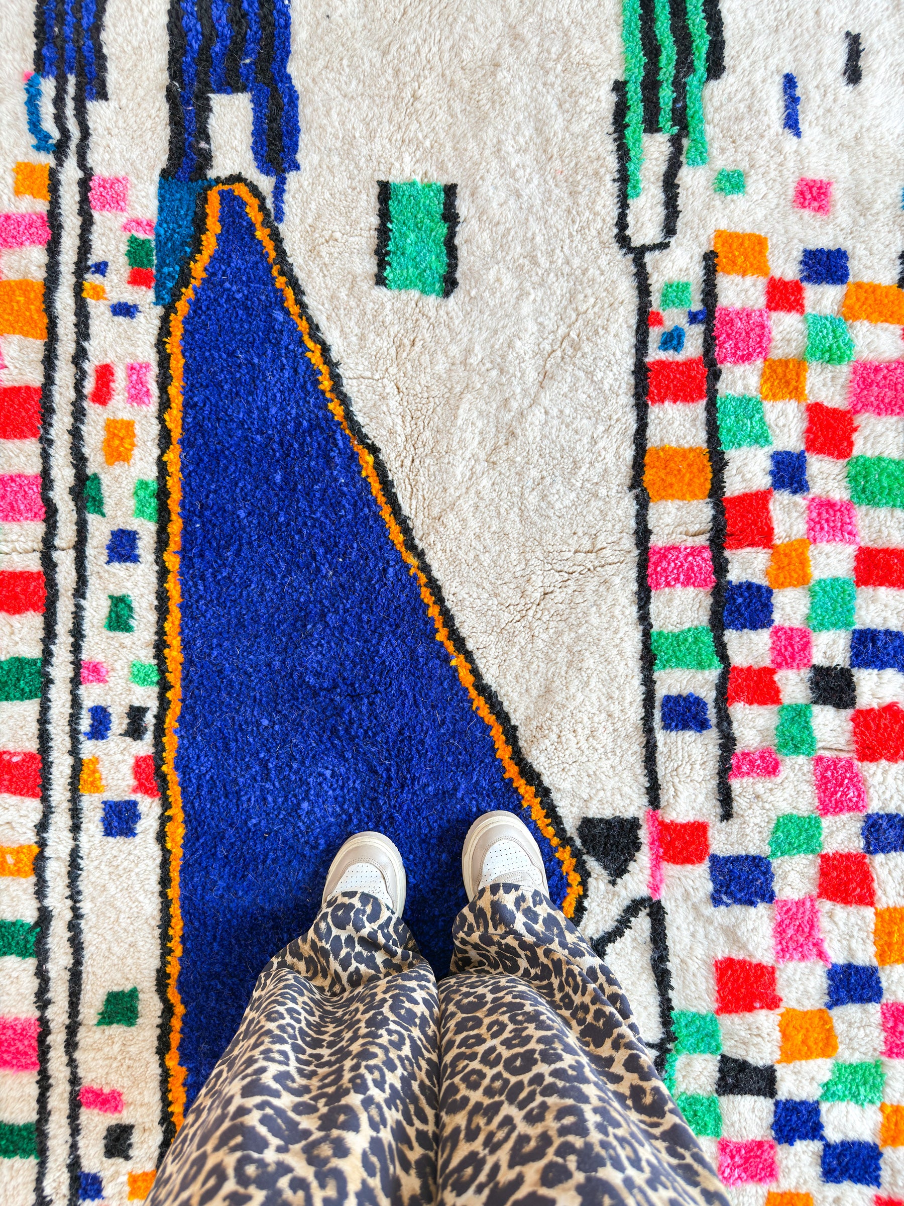 Tapis berbère coloré 152 x 299 cm - n°2227