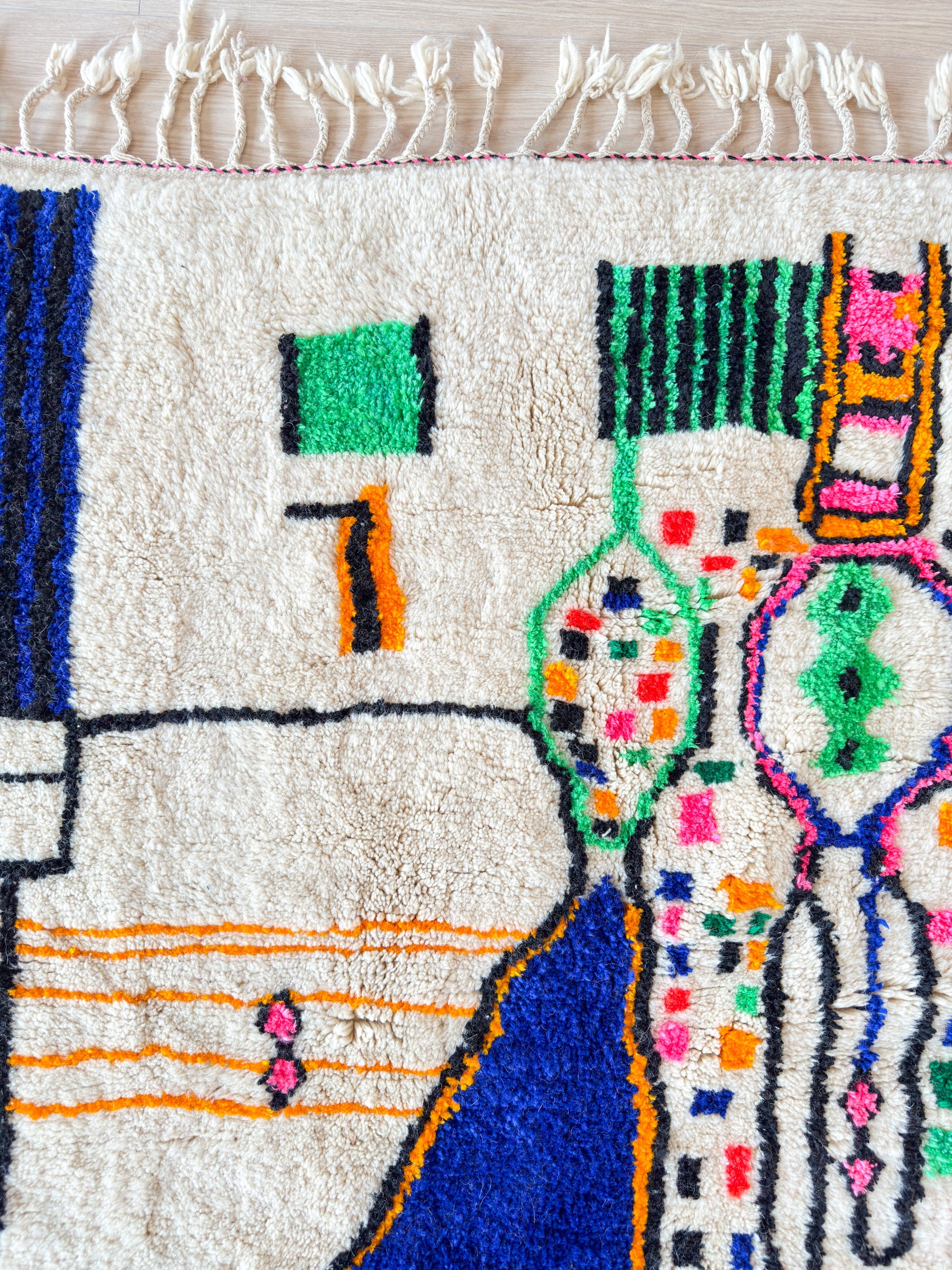 Tapis berbère coloré 152 x 299 cm - n°2227