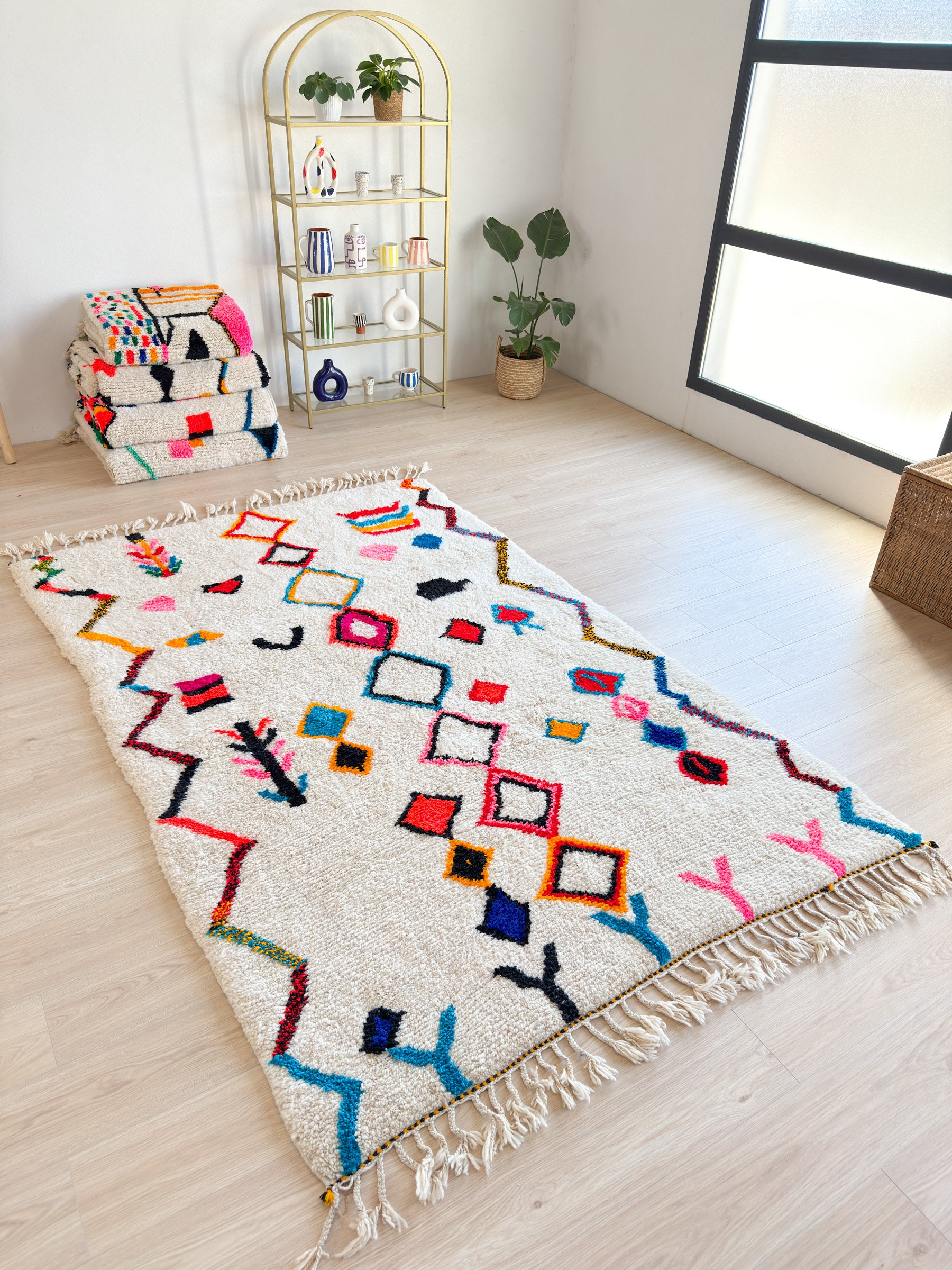 Tapis berbère coloré - n°630