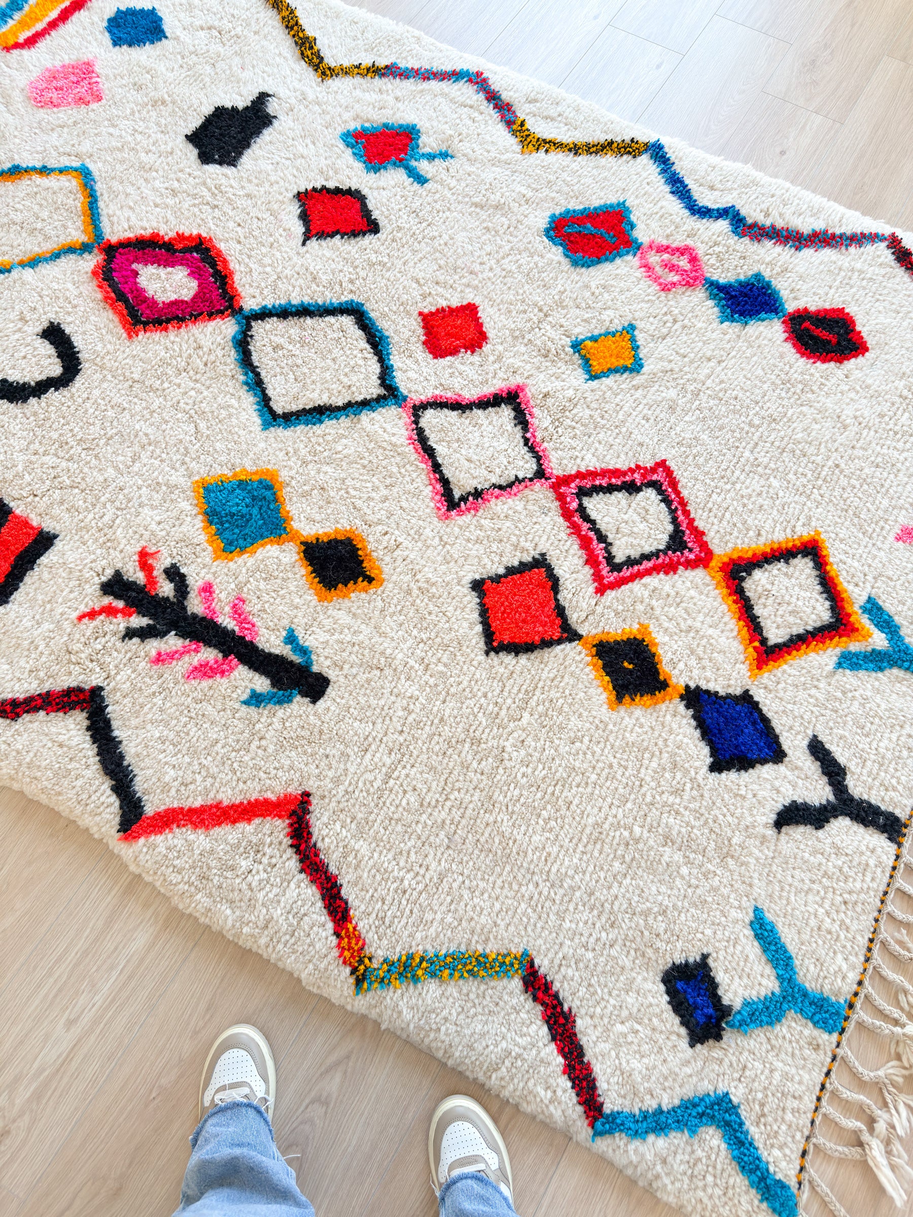 Tapis berbère coloré - n°630