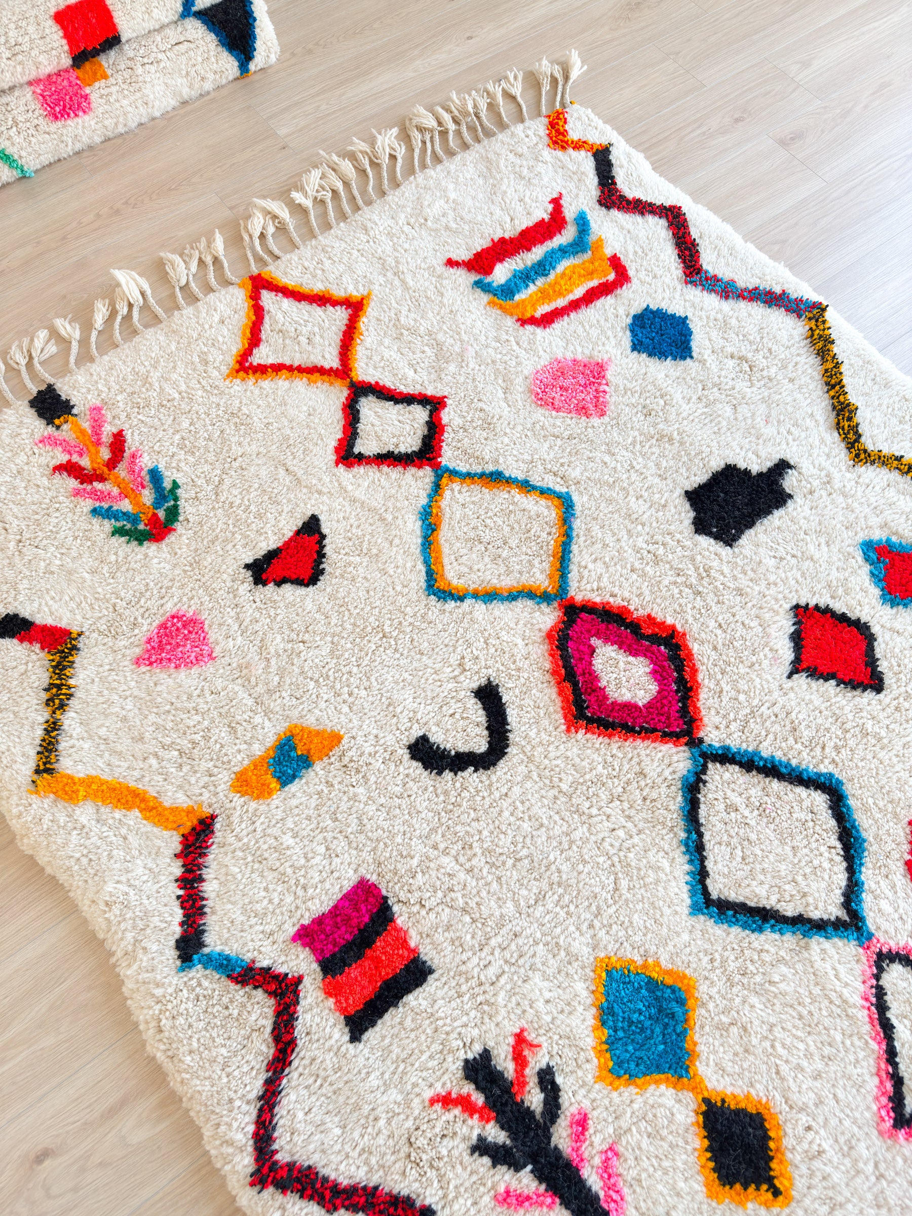 Tapis berbère coloré - n°630