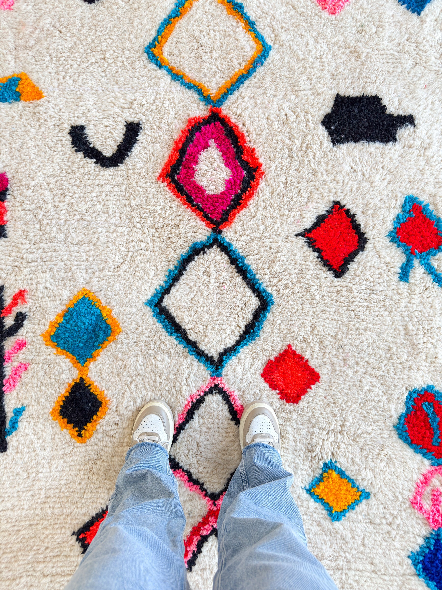 Tapis berbère coloré - n°630