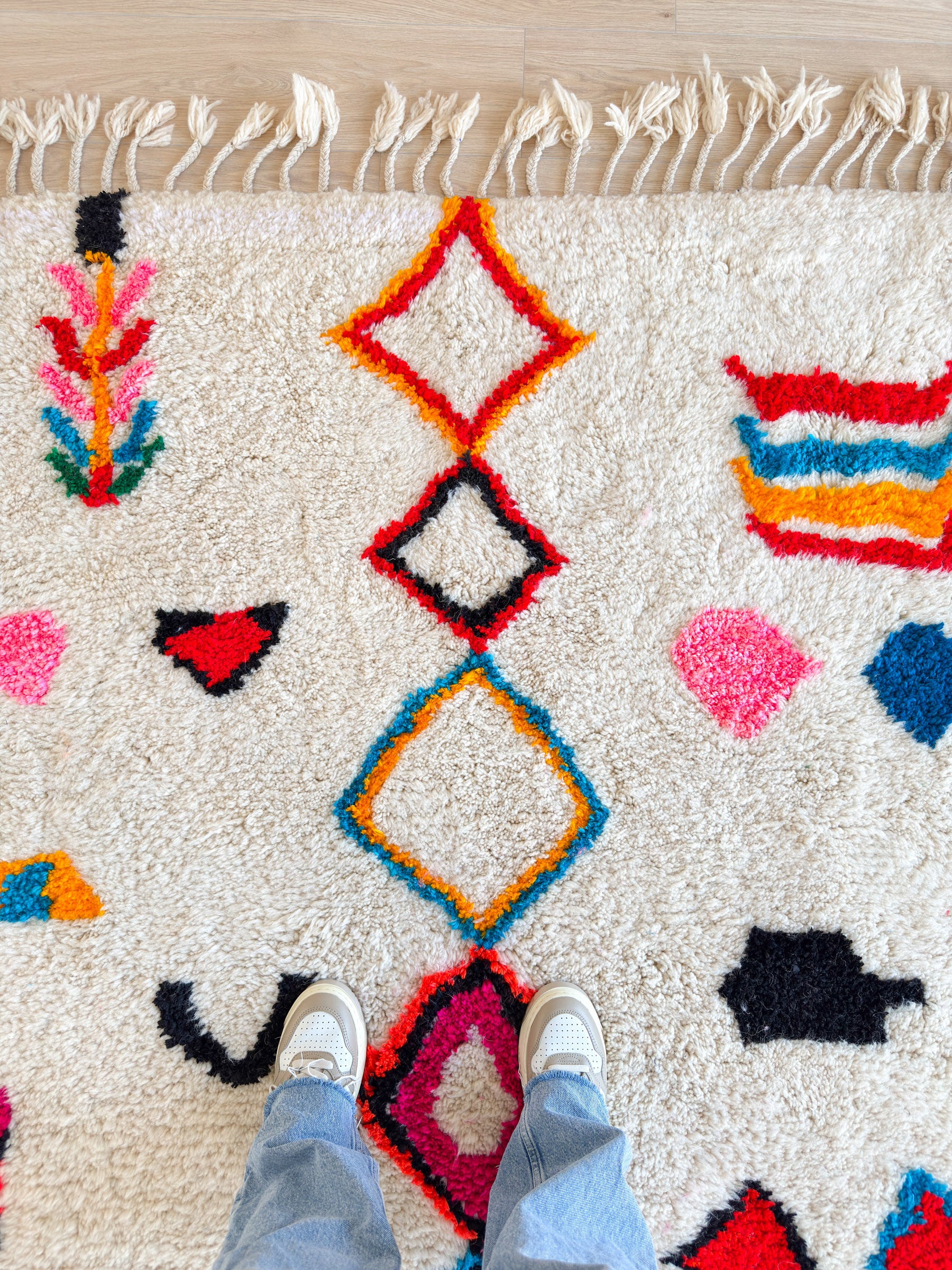 Tapis berbère coloré - n°630