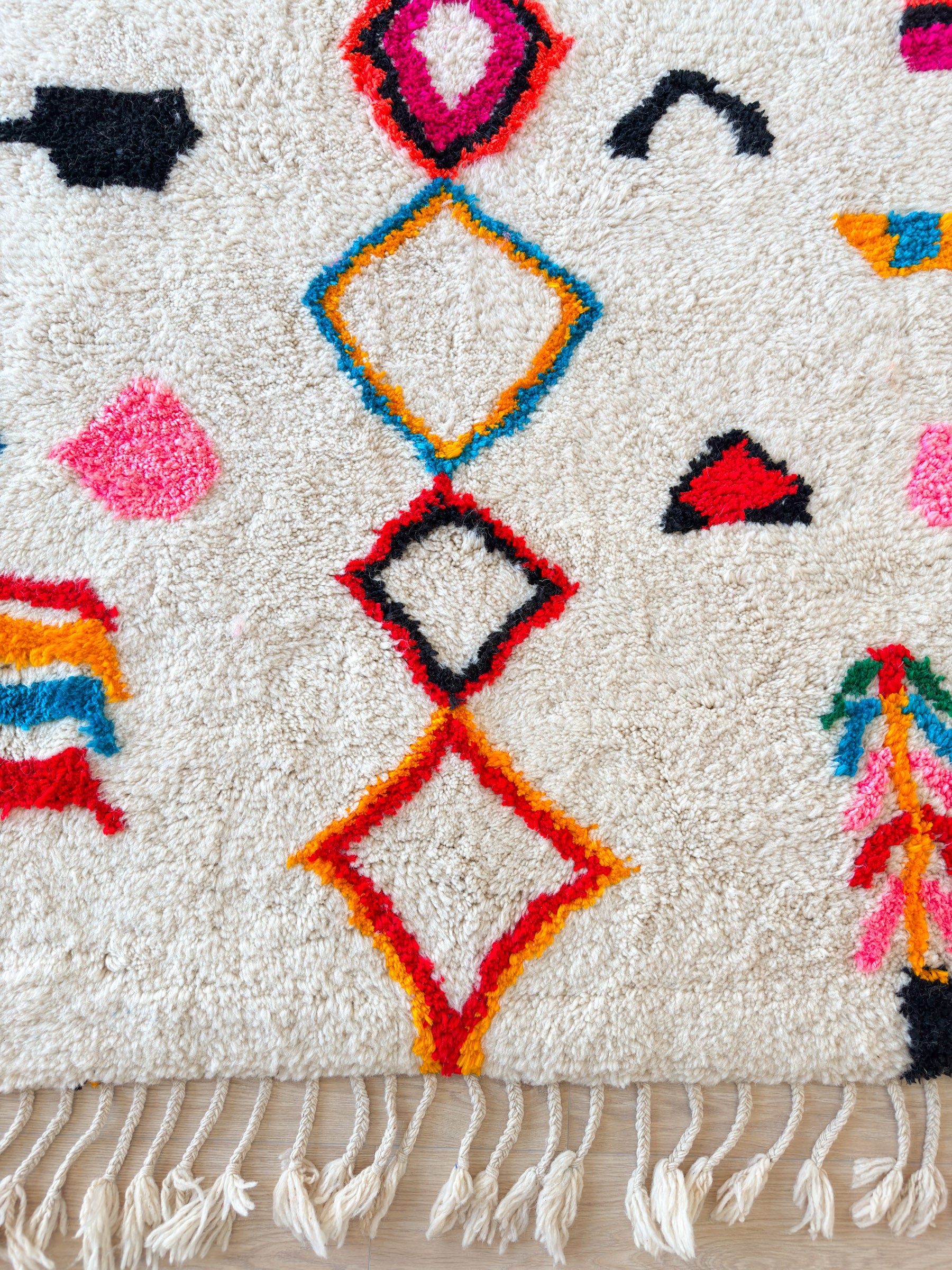 Tapis berbère coloré - n°630