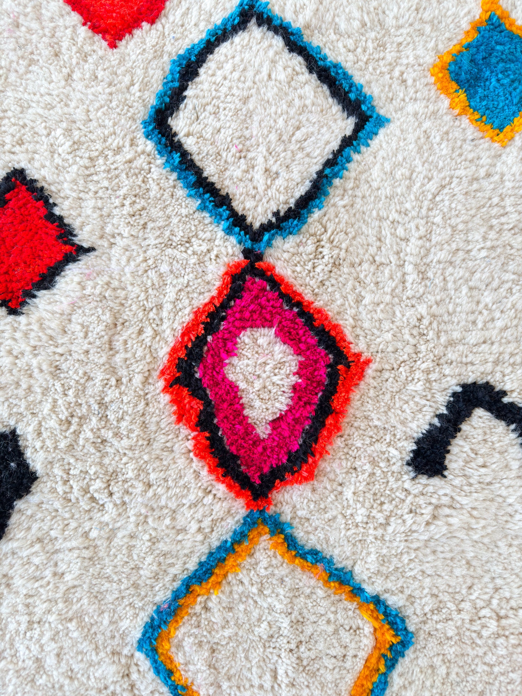 Tapis berbère coloré - n°630
