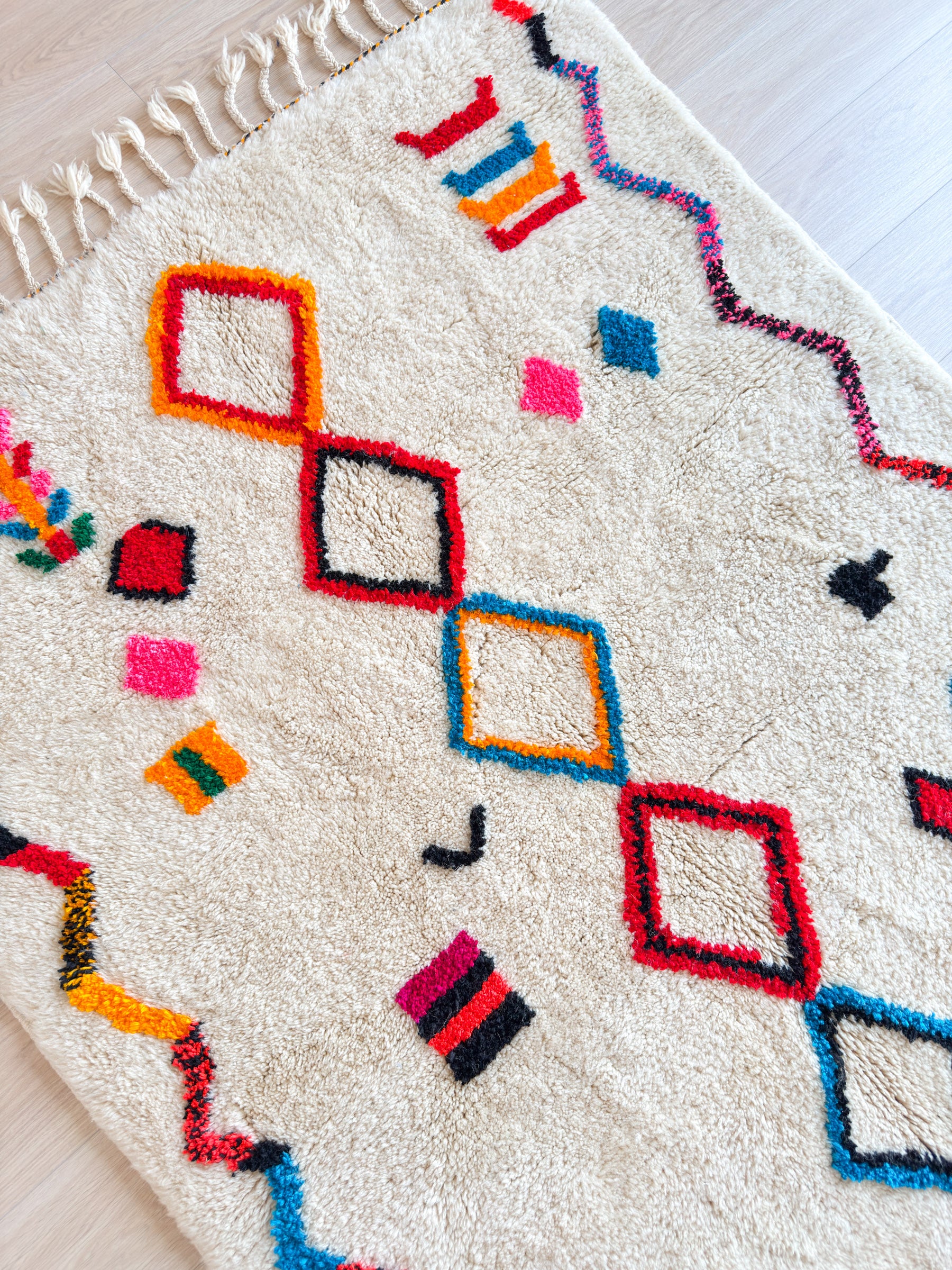 Farbenfroher Berberteppich 149 x 279 cm - Nr. 2260