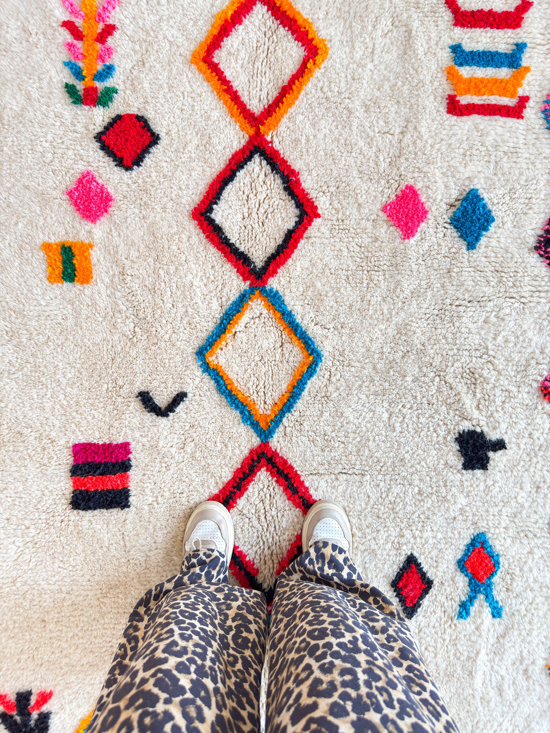 Farbenfroher Berberteppich 149 x 279 cm - Nr. 2260