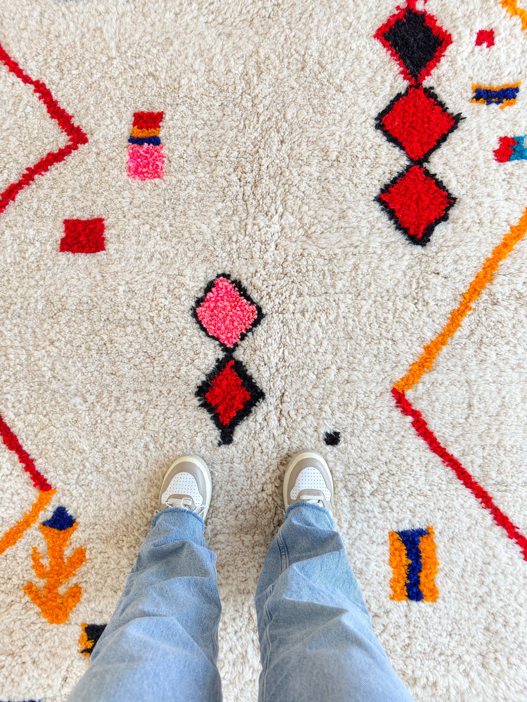 Farbenfroher Berberteppich 147 x 287 cm - Nr. 1816