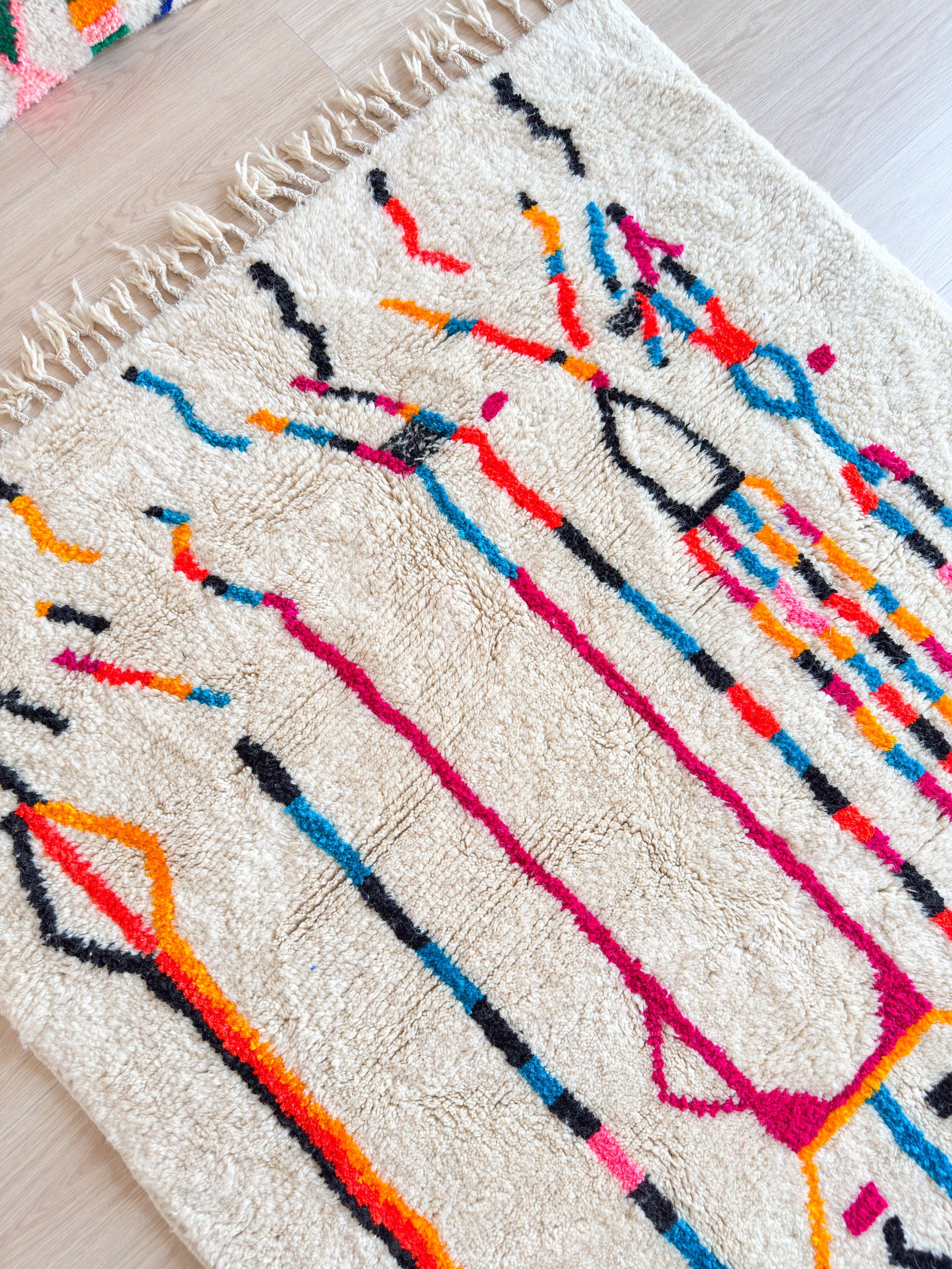 Tapis berbère coloré 153 x 211 cm - n°2259