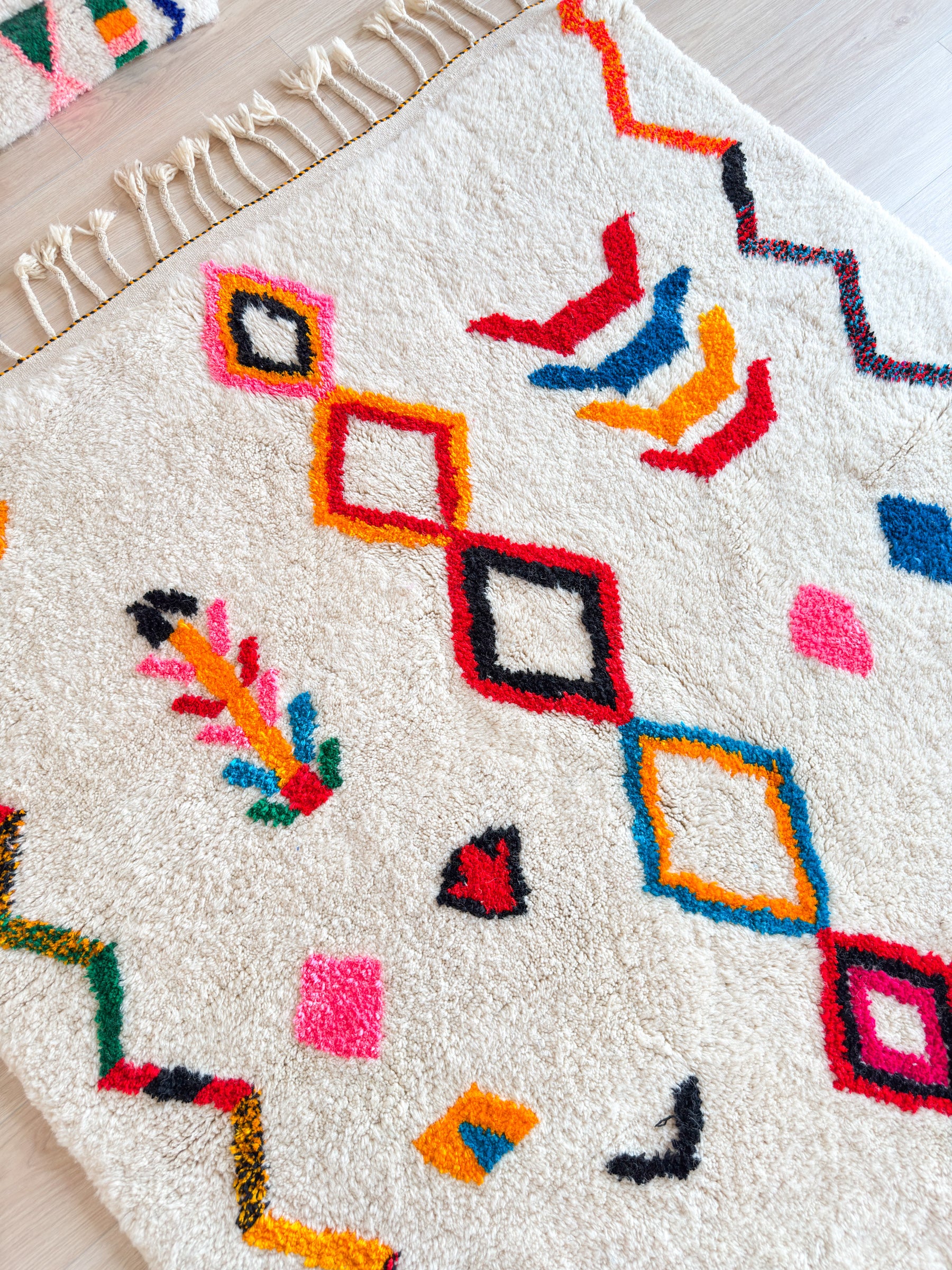 Tapis berbère coloré - n°630