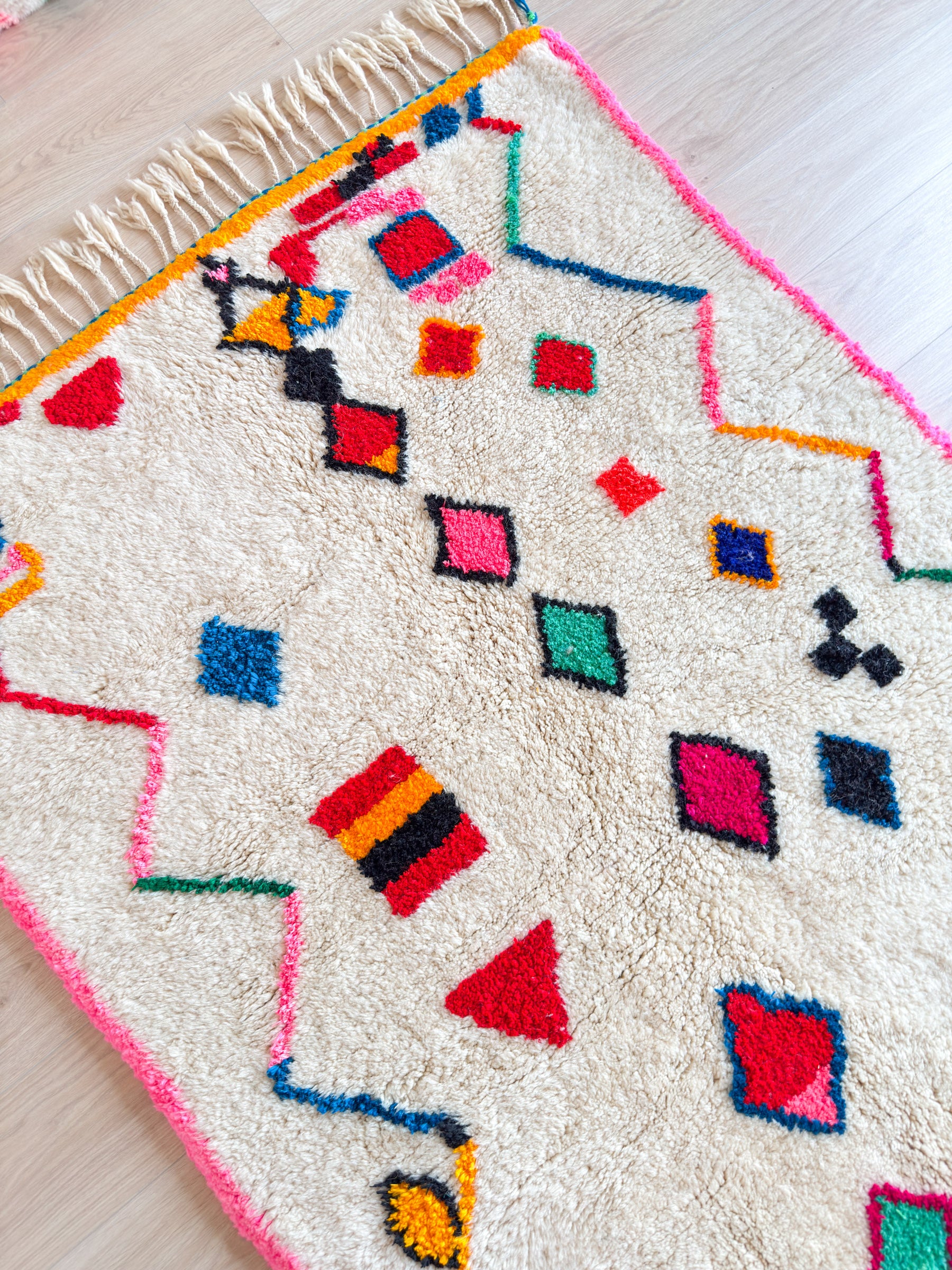 Tapis berbère coloré 134 x 274 cm - n°2255