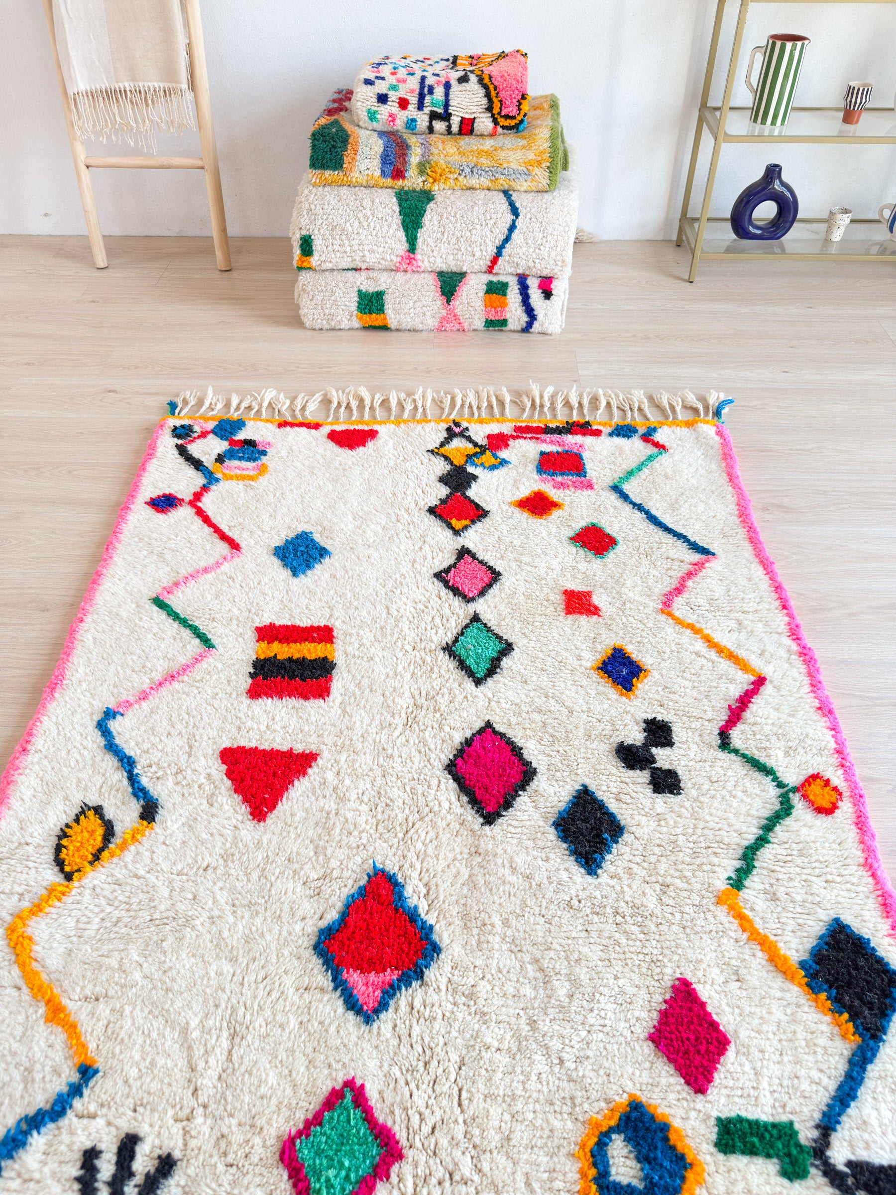Tapis berbère coloré 134 x 274 cm - n°2255