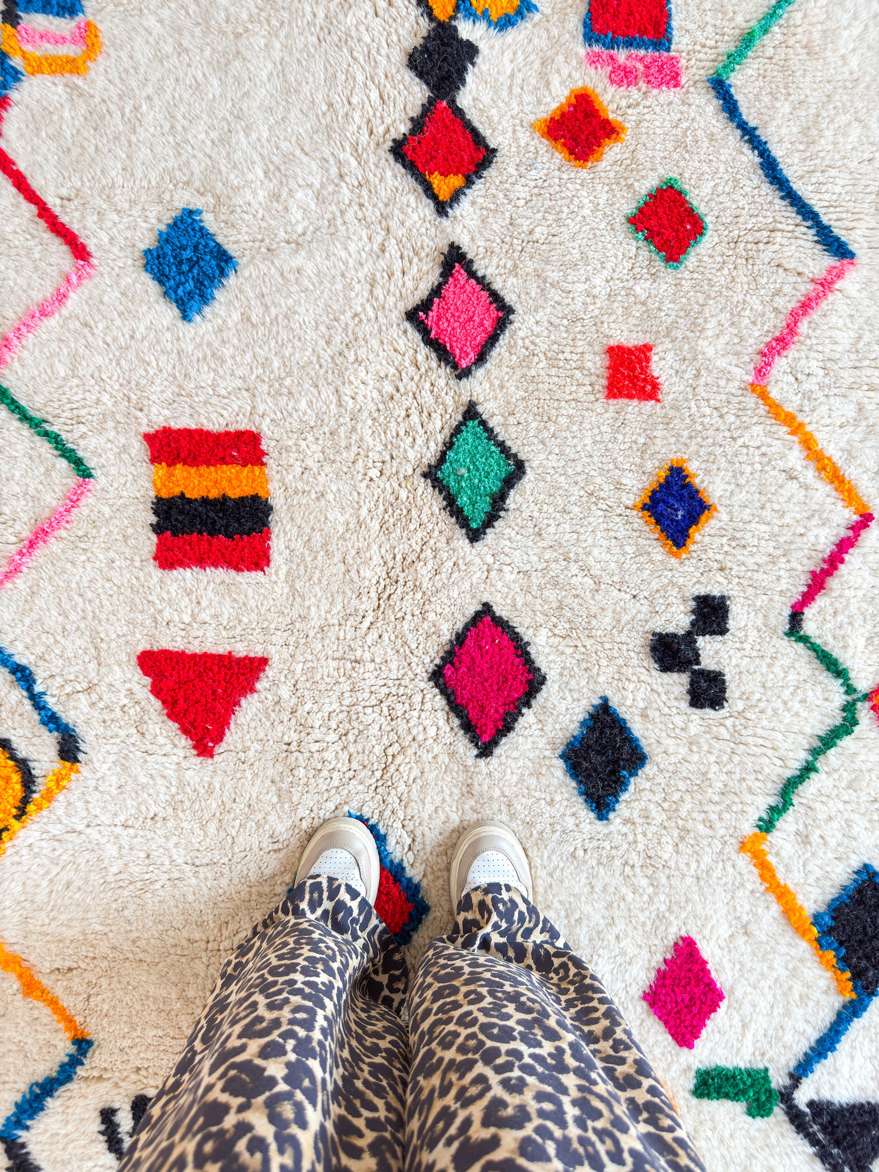 Tapis berbère coloré 134 x 274 cm - n°2255