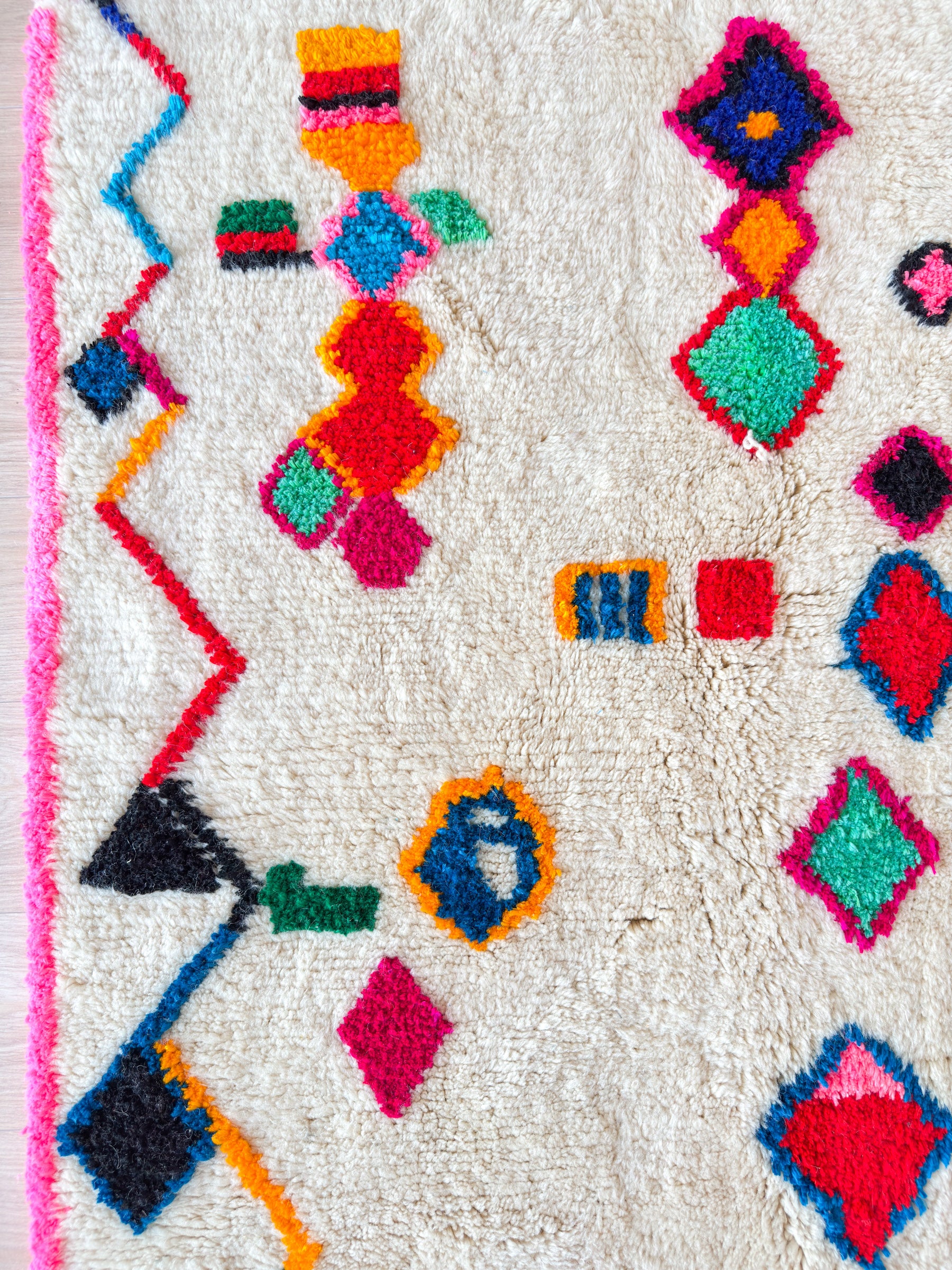 Tapis berbère coloré 134 x 274 cm - n°2255