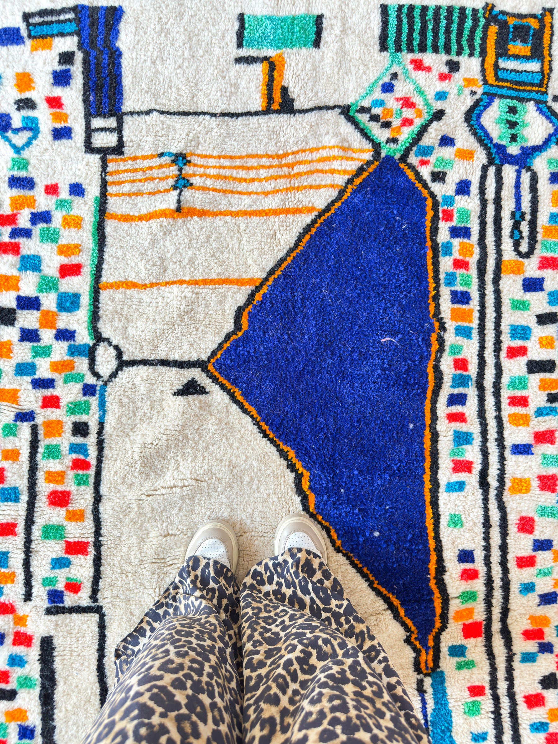 Tapis berbère coloré 144 x 236 cm - n°2231