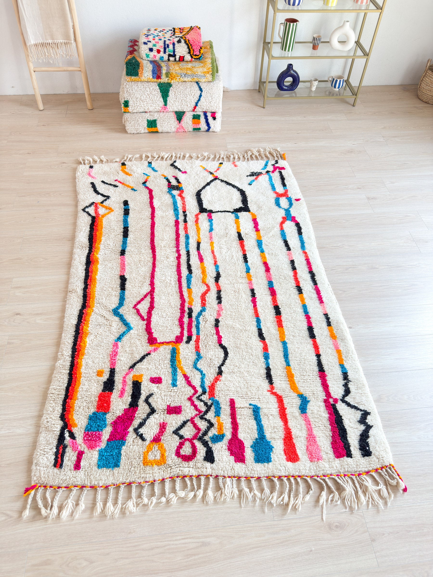 Tapis berbère coloré 149 x 237 cm - n°2252