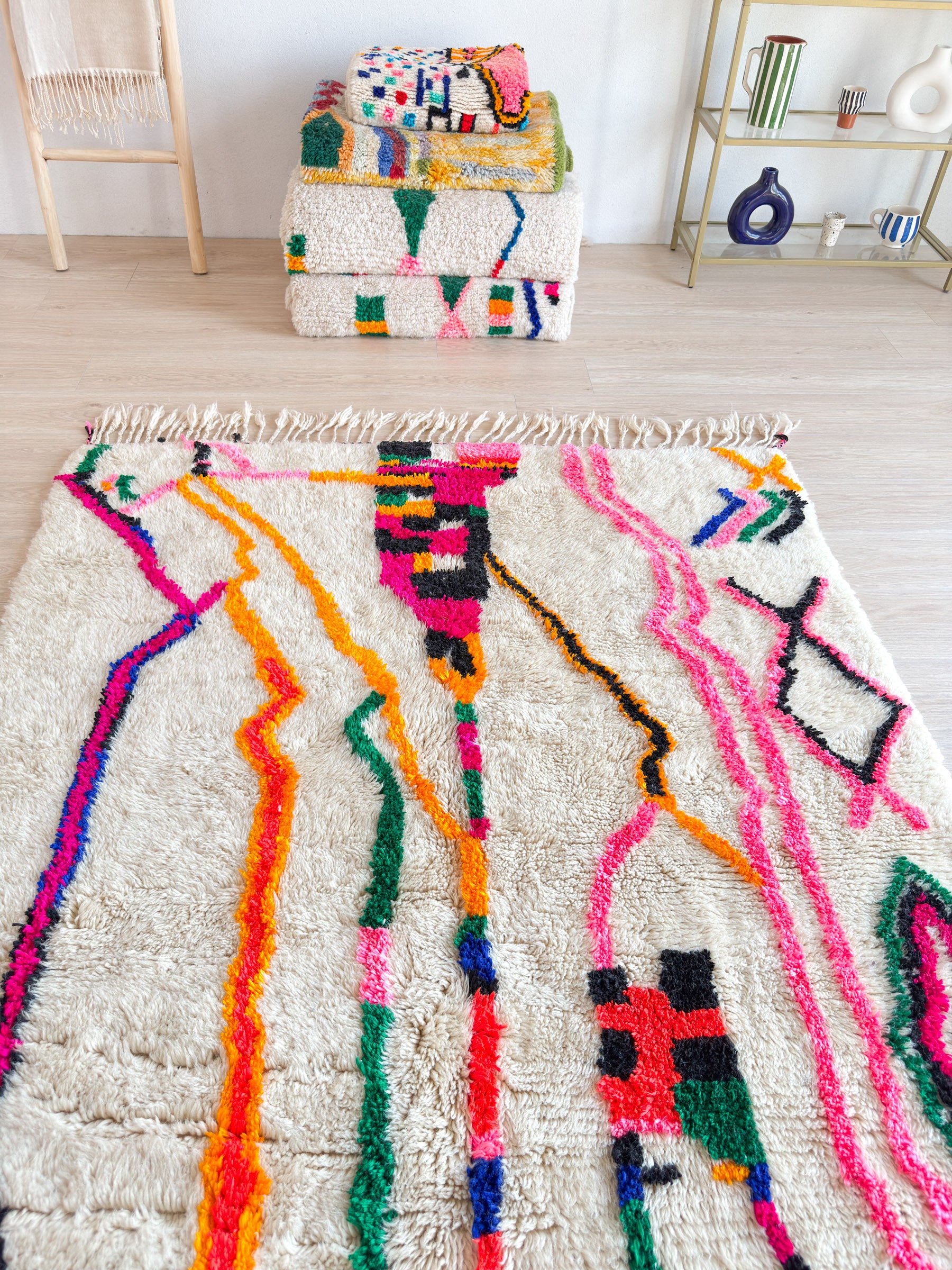 Tapis berbère coloré 155 x 280 cm - n°2254