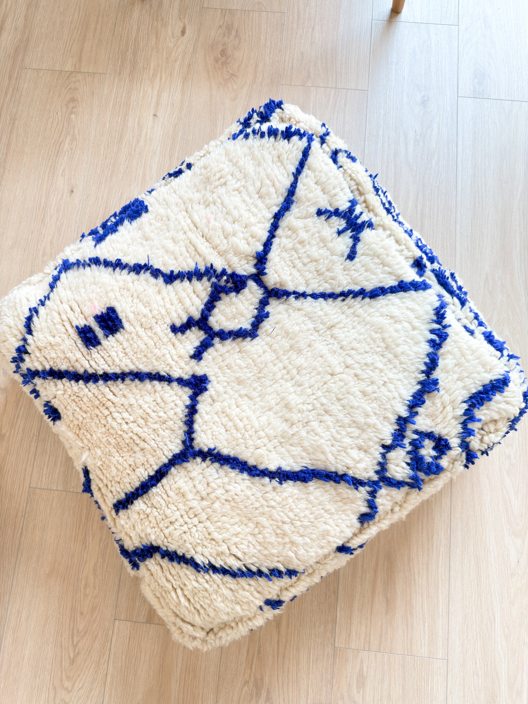 Pouf Marocain, pouf berbère coloré - 60 x 60 cm - n°53