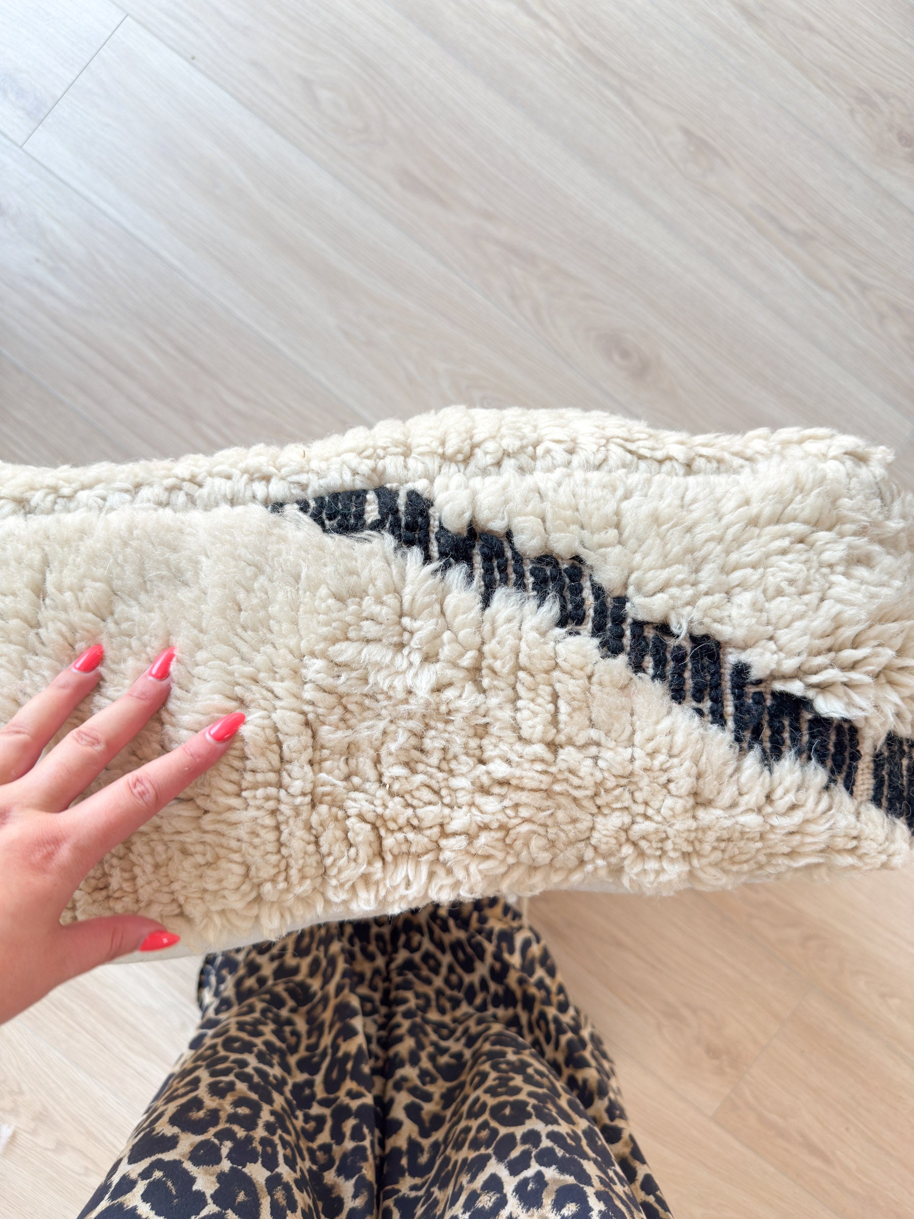 Pouf Marocain, pouf berbère coloré - 60 x 60 cm - n°60