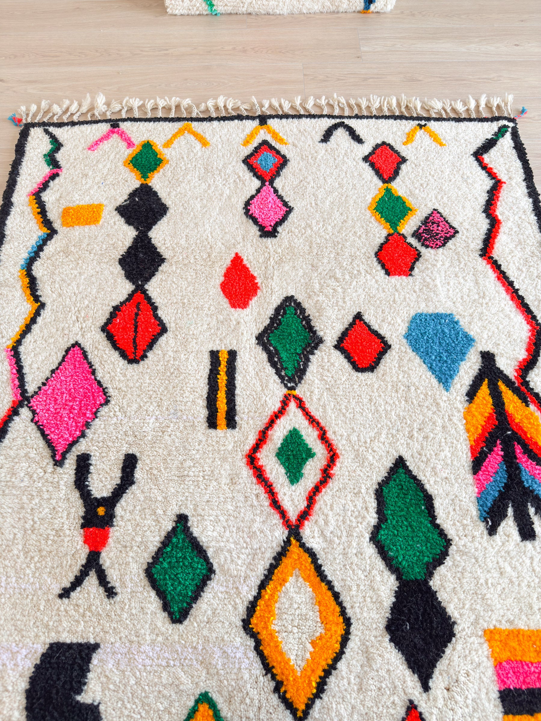 Tapis berbère coloré - n°529