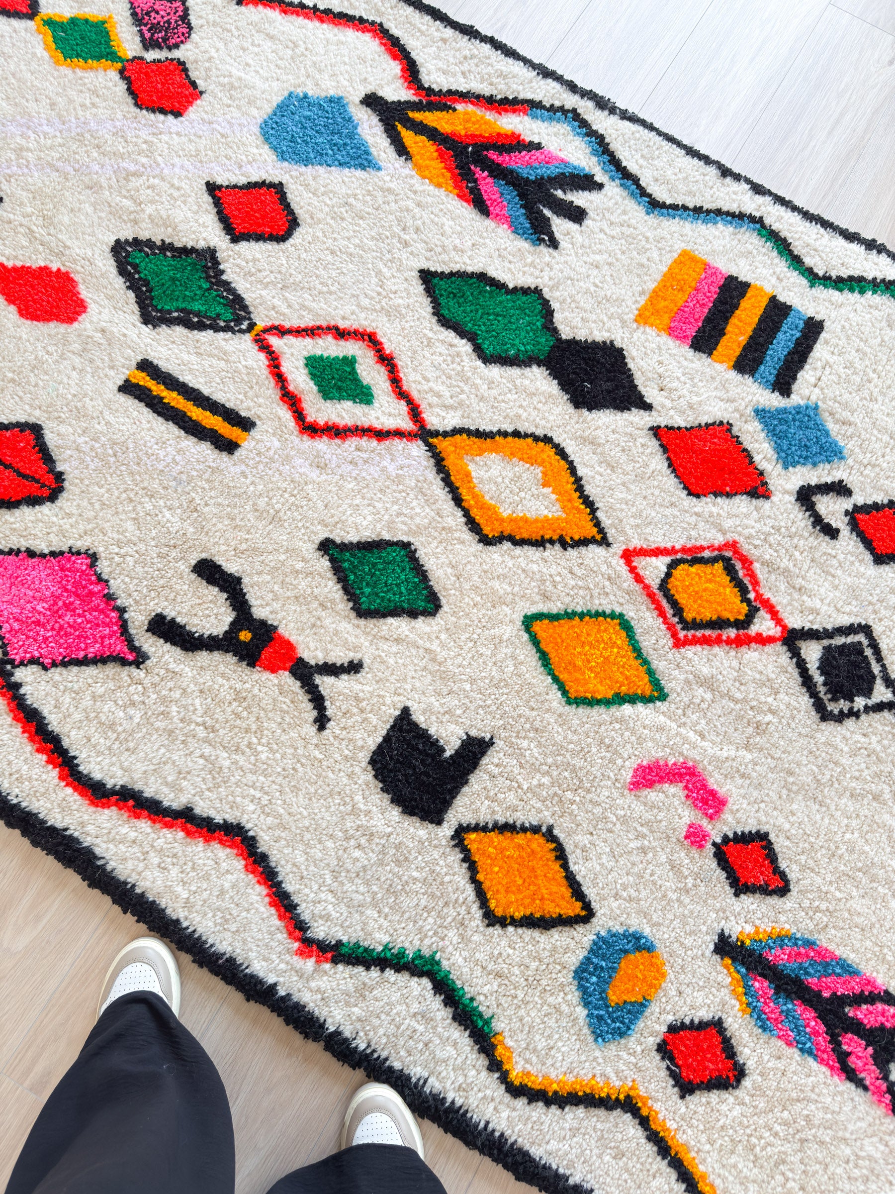 Tapis berbère coloré - n°529