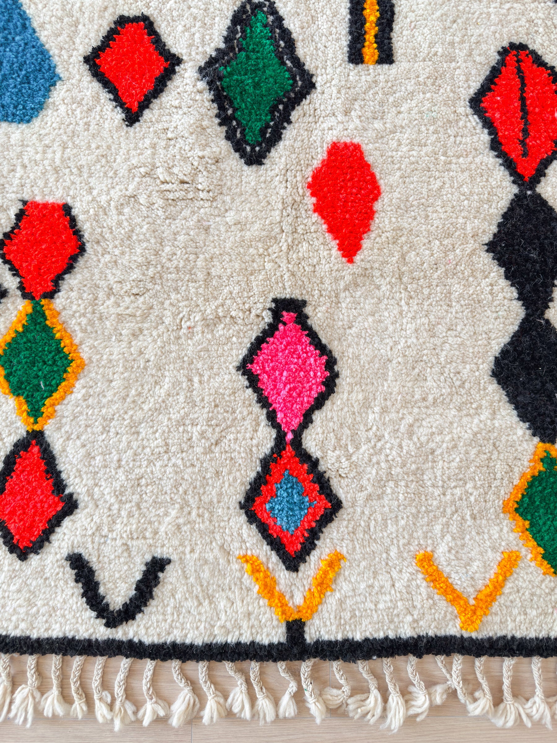 Tapis berbère coloré - n°529