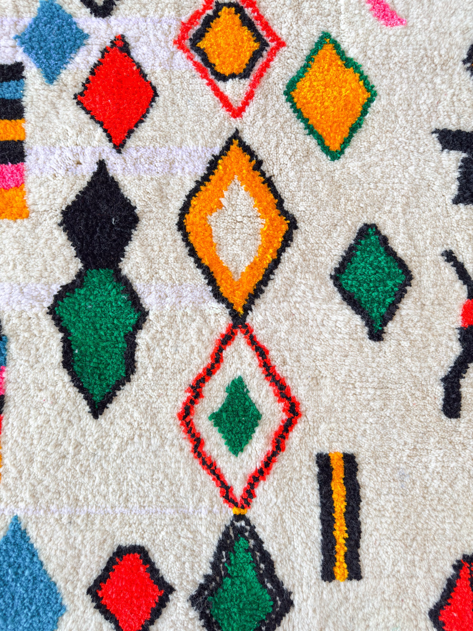 Tapis berbère coloré - n°529