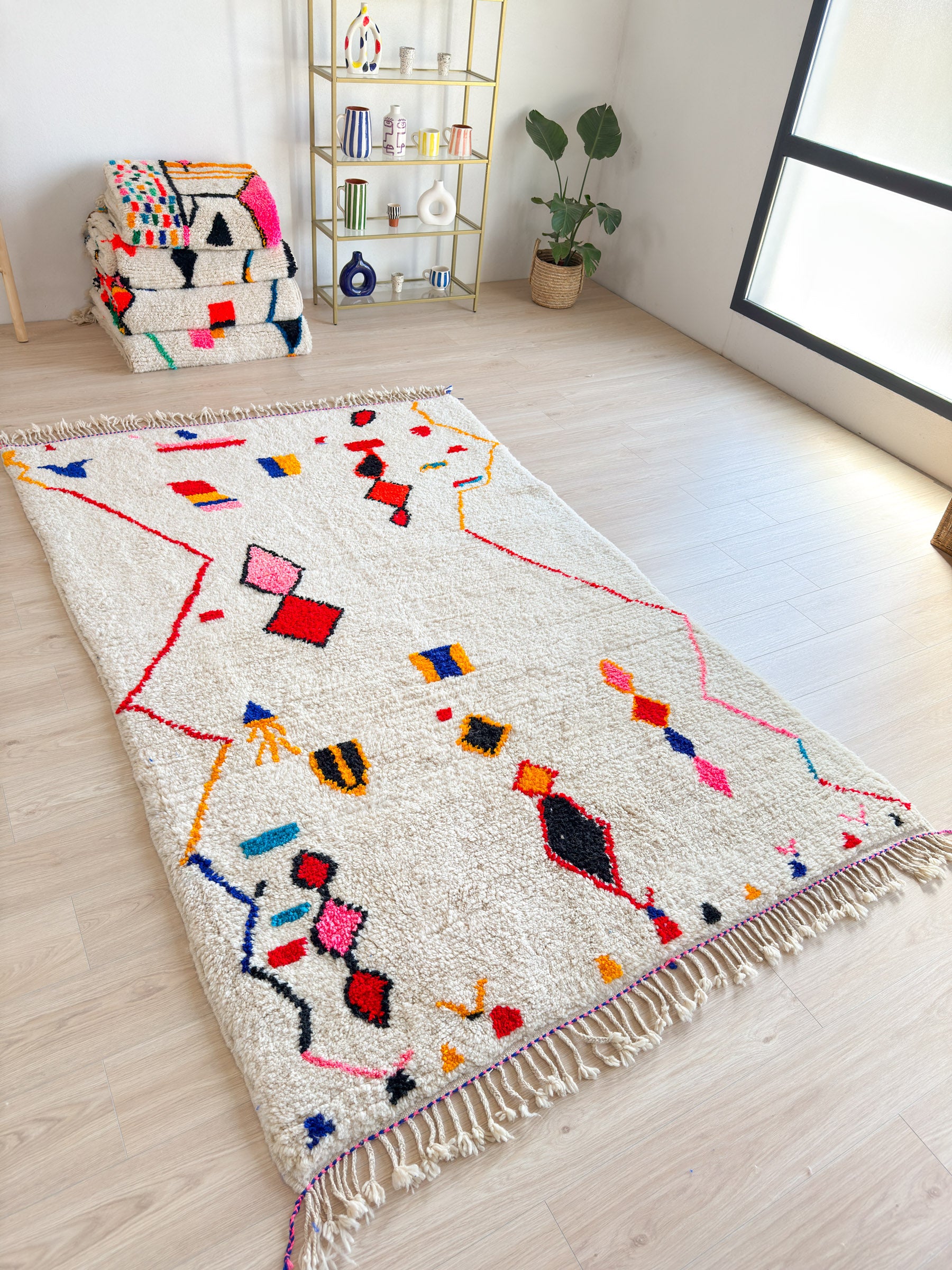 Colorful Berber rug 175 x 294 cm - n°1890