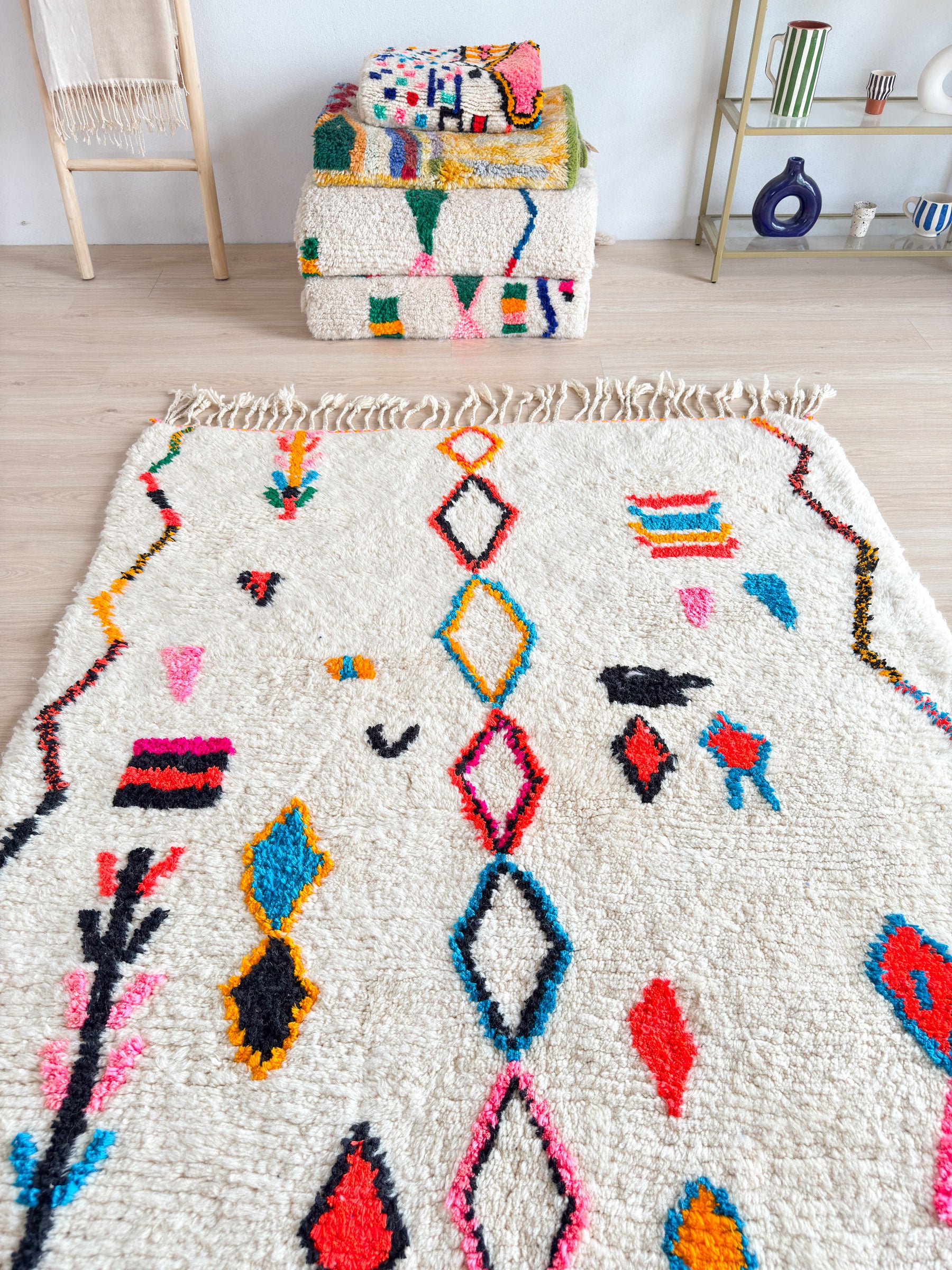 Tapis berbère coloré 161 x 272 cm - n°1987