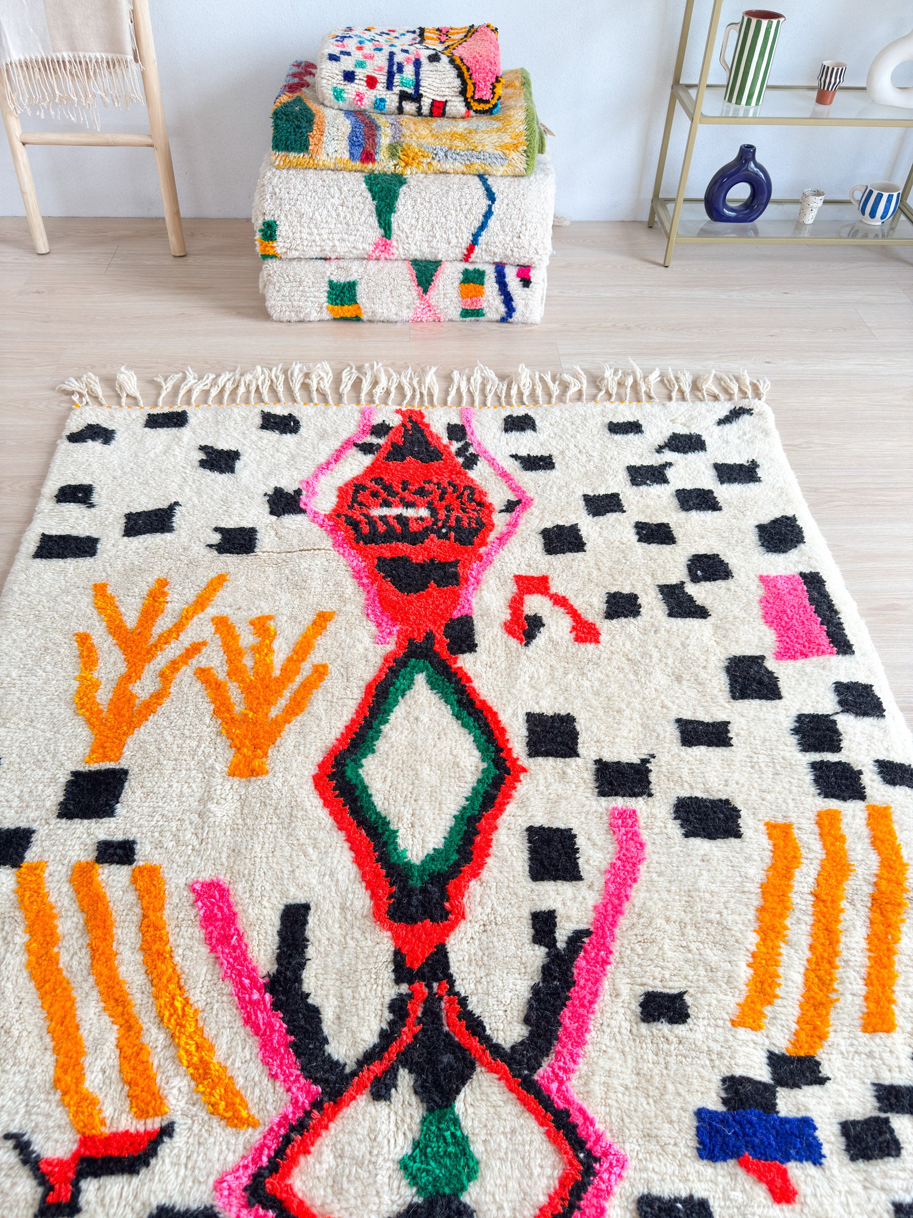 Colorful Berber rug 158 x 256 cm - n°2245