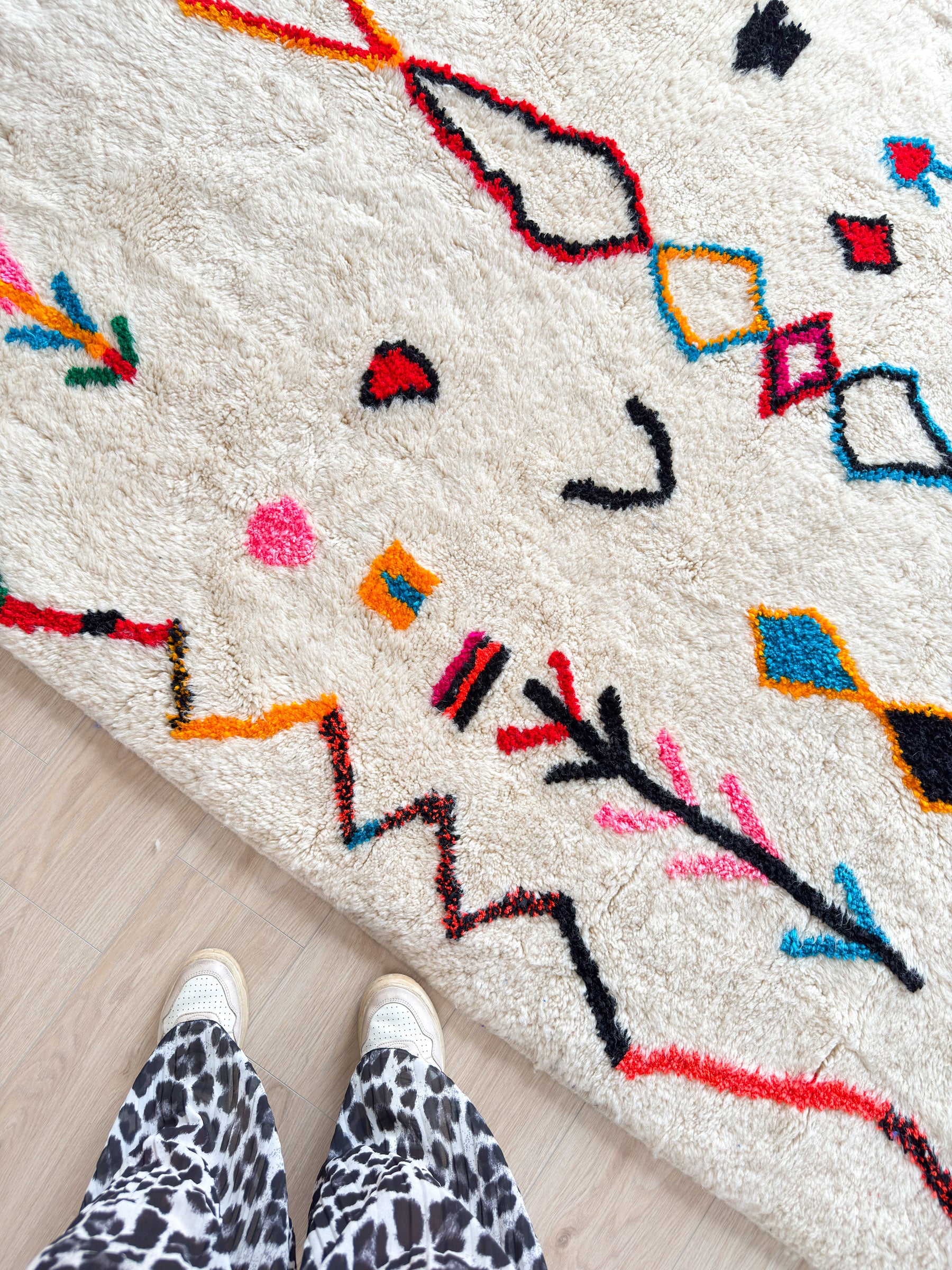 Bunter Berberteppich 189 x 310 cm - Nr. 2206