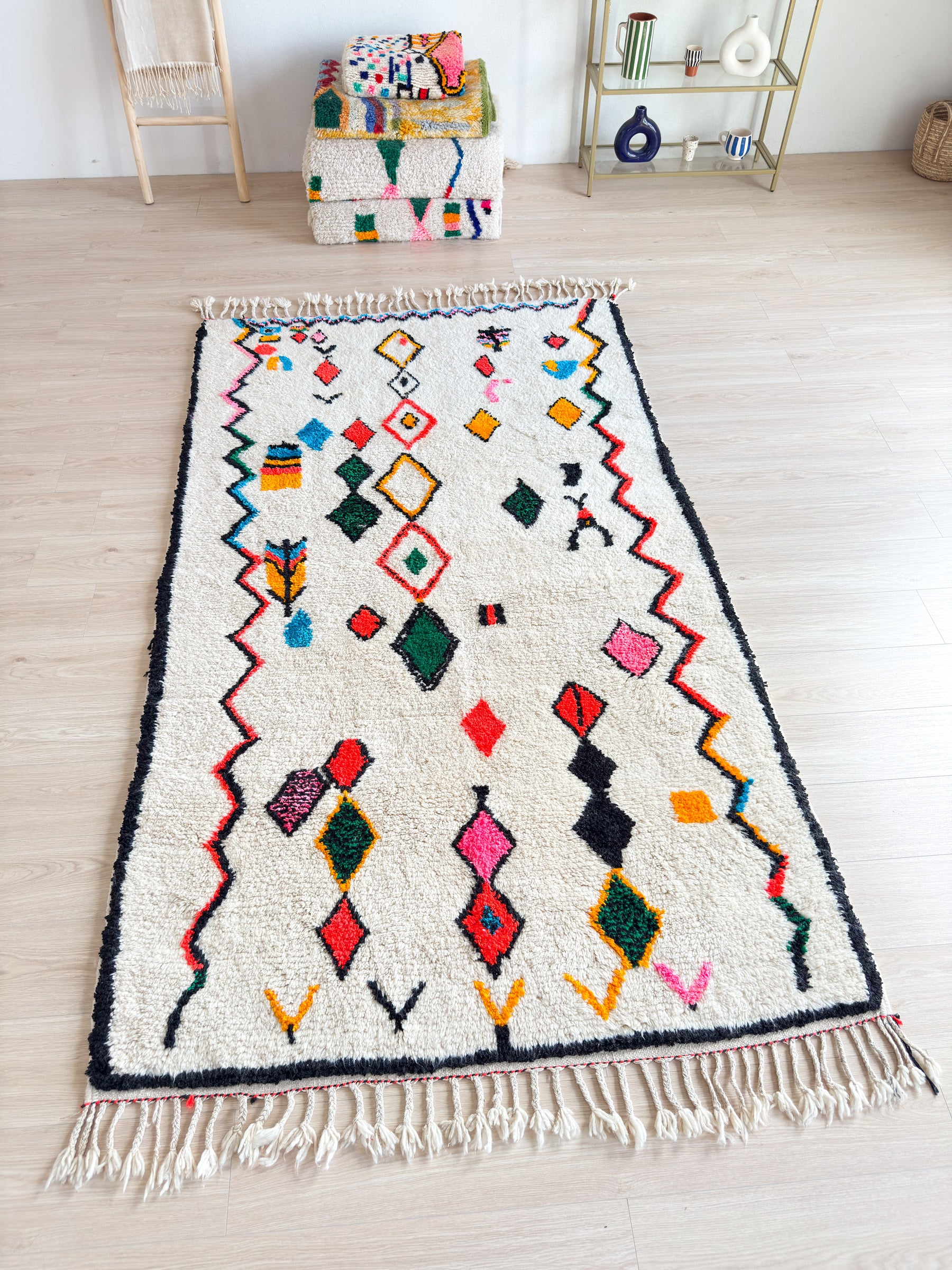 Colorful Berber rug 153 x 278 cm - n°1661