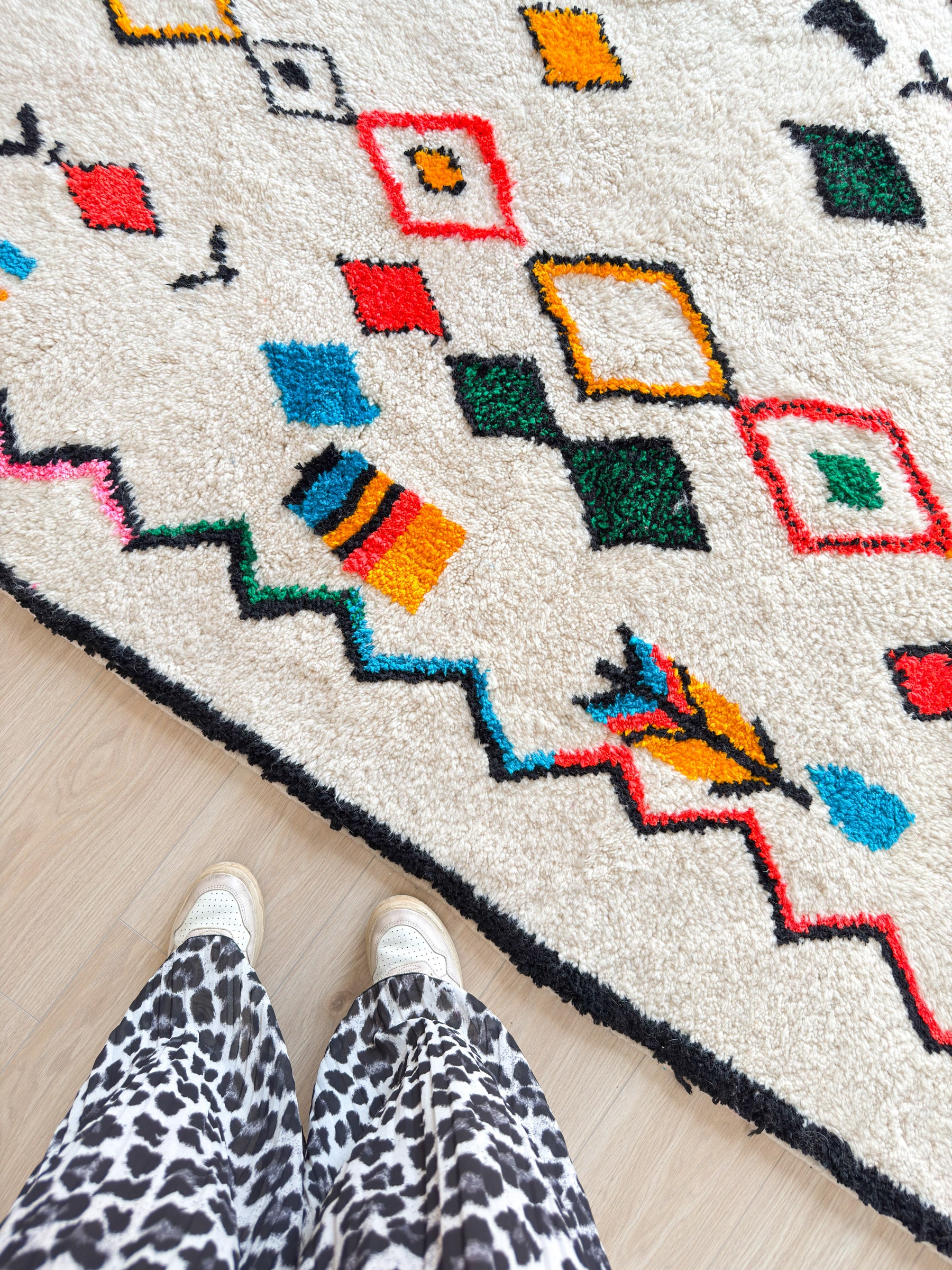 Tapis berbère coloré 153 x 278 cm - n°1661