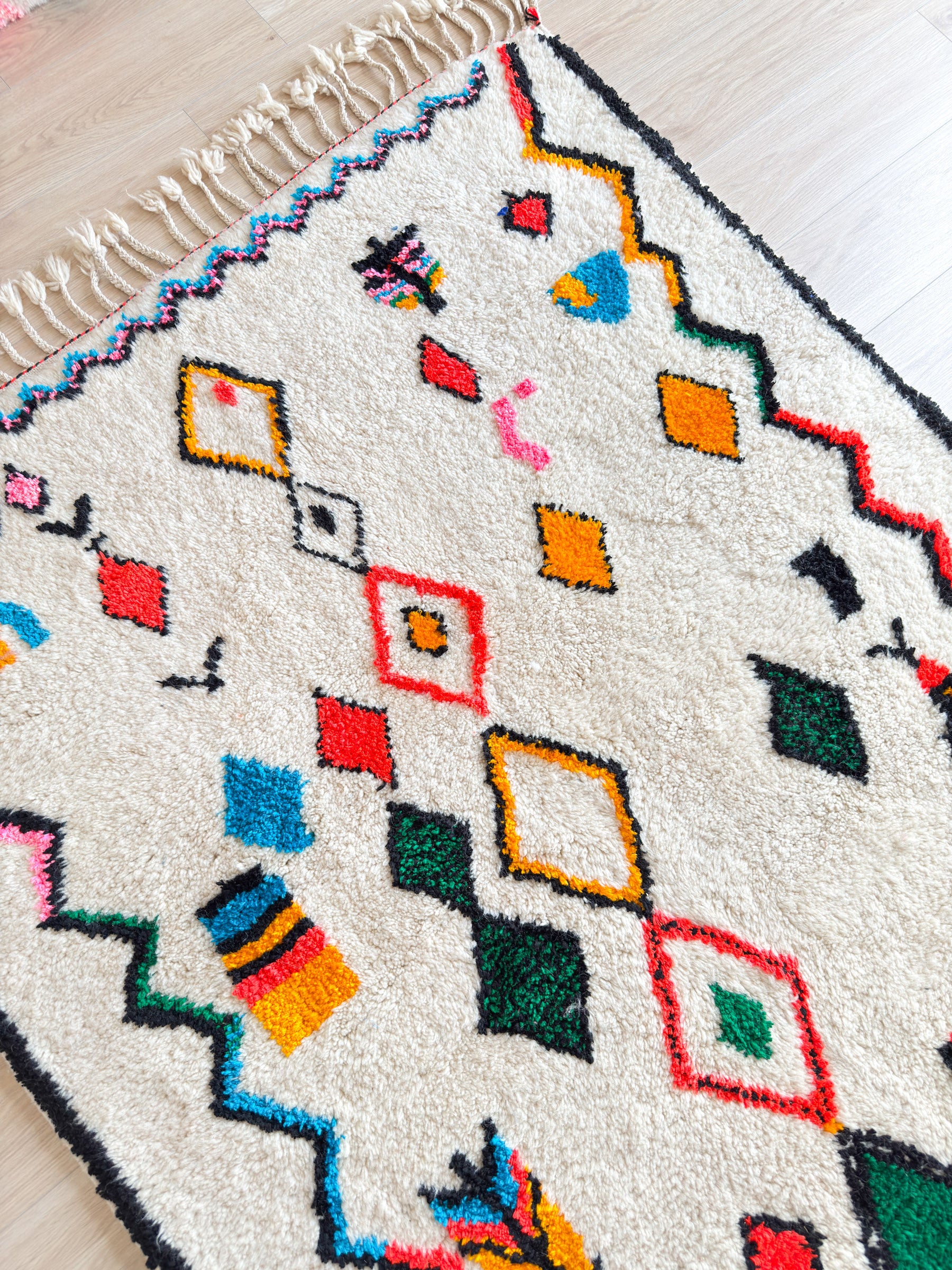 Tapis berbère coloré 153 x 278 cm - n°1661