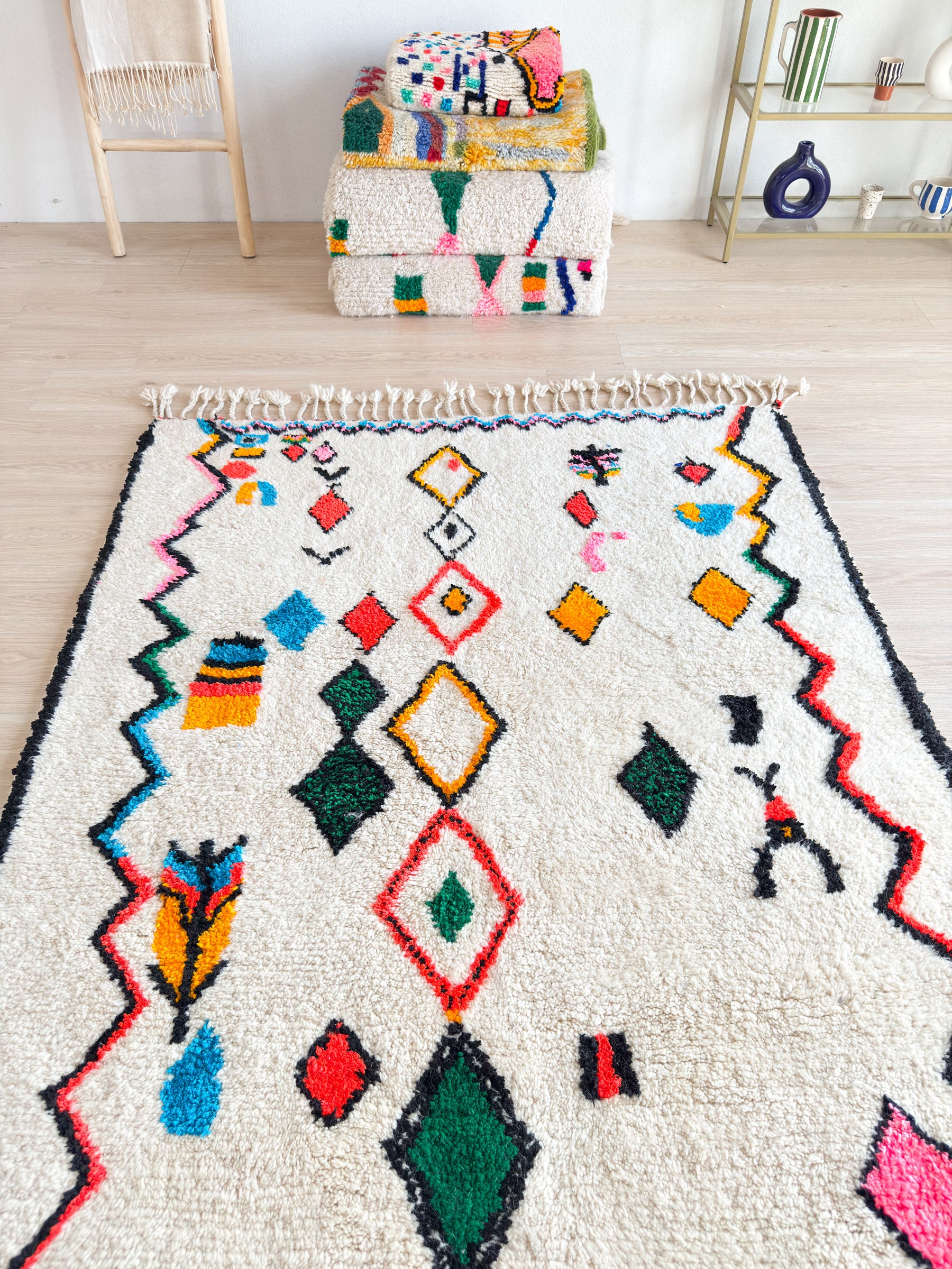 Bunter Berberteppich 153 x 278 cm – Nr. 1661
