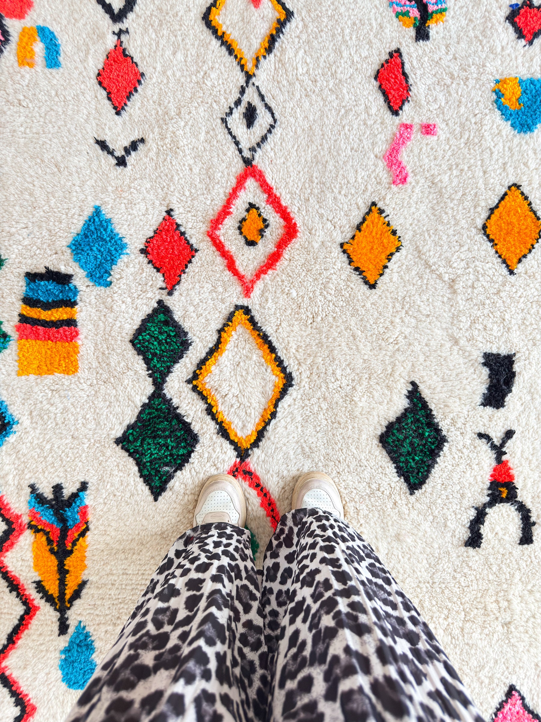 Tapis berbère coloré 153 x 278 cm - n°1661