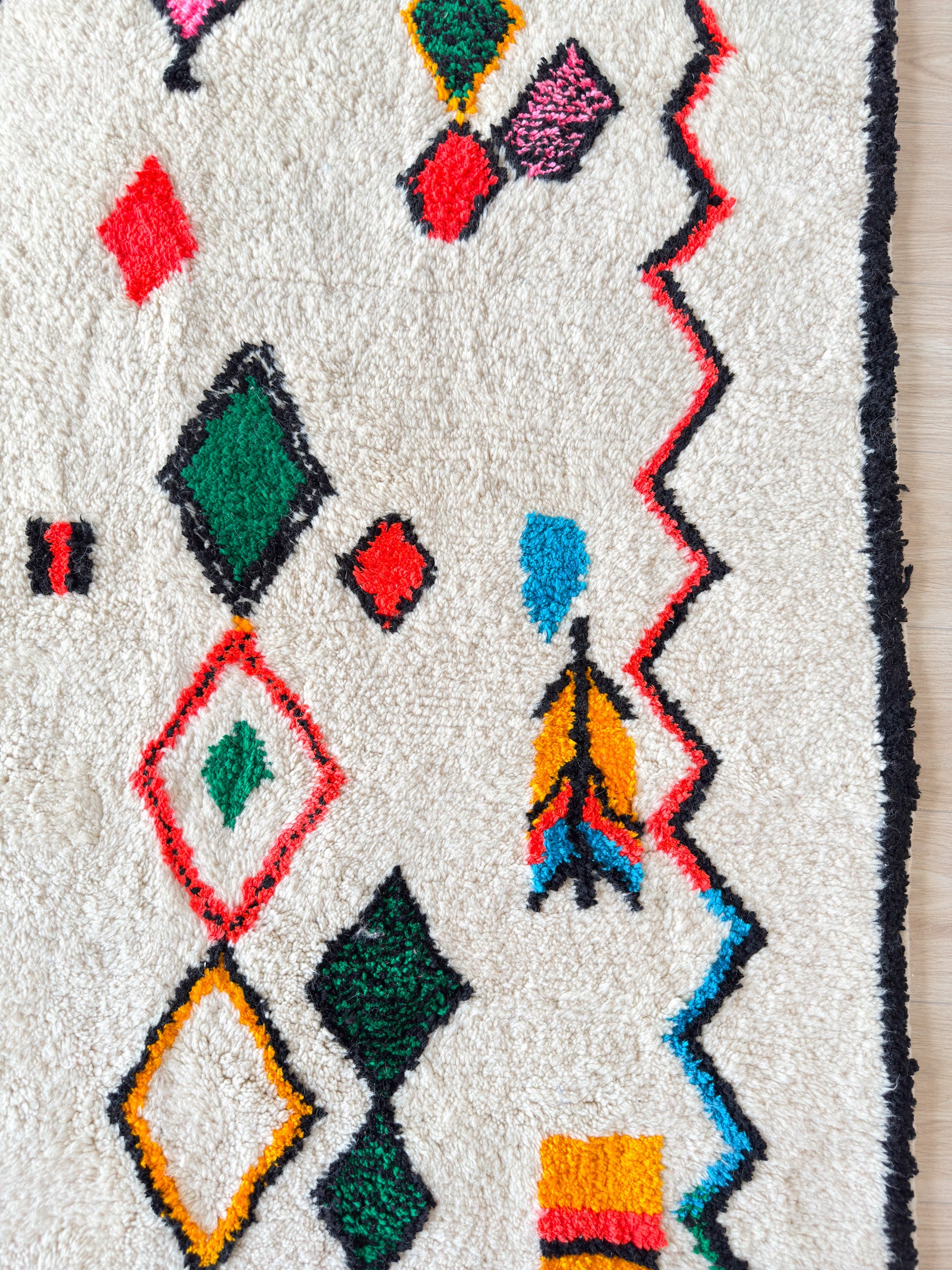 Tapis berbère coloré 153 x 278 cm - n°1661