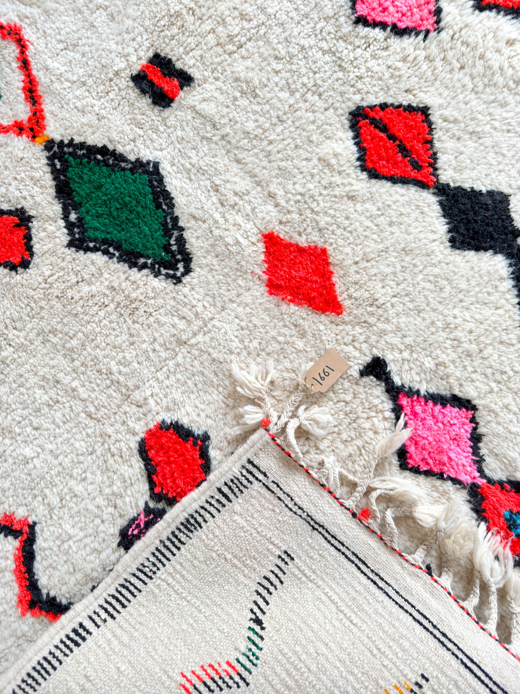 Tapis berbère coloré 153 x 278 cm - n°1661