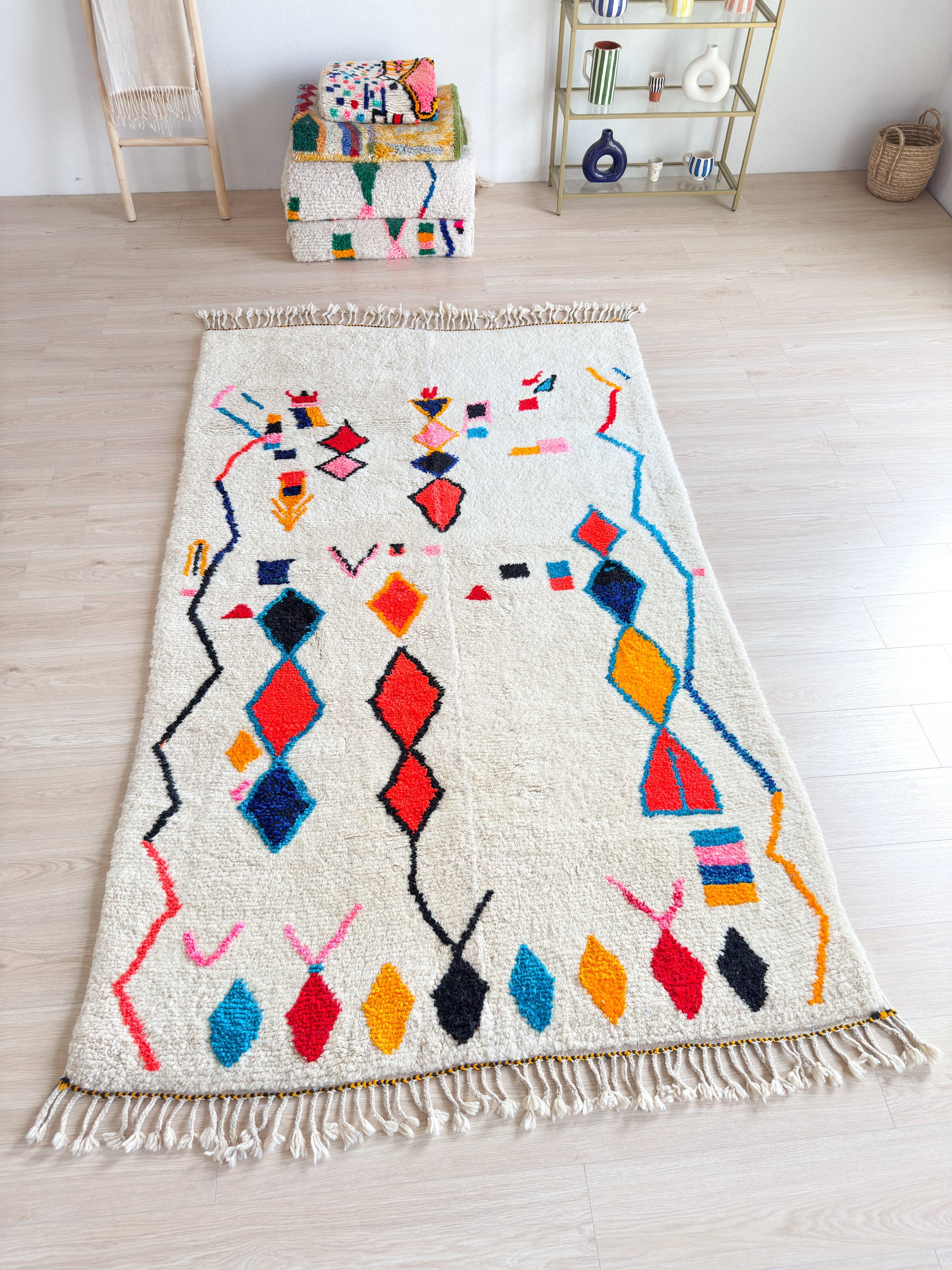 Tapis berbère coloré 158 x 280 cm - n°1425