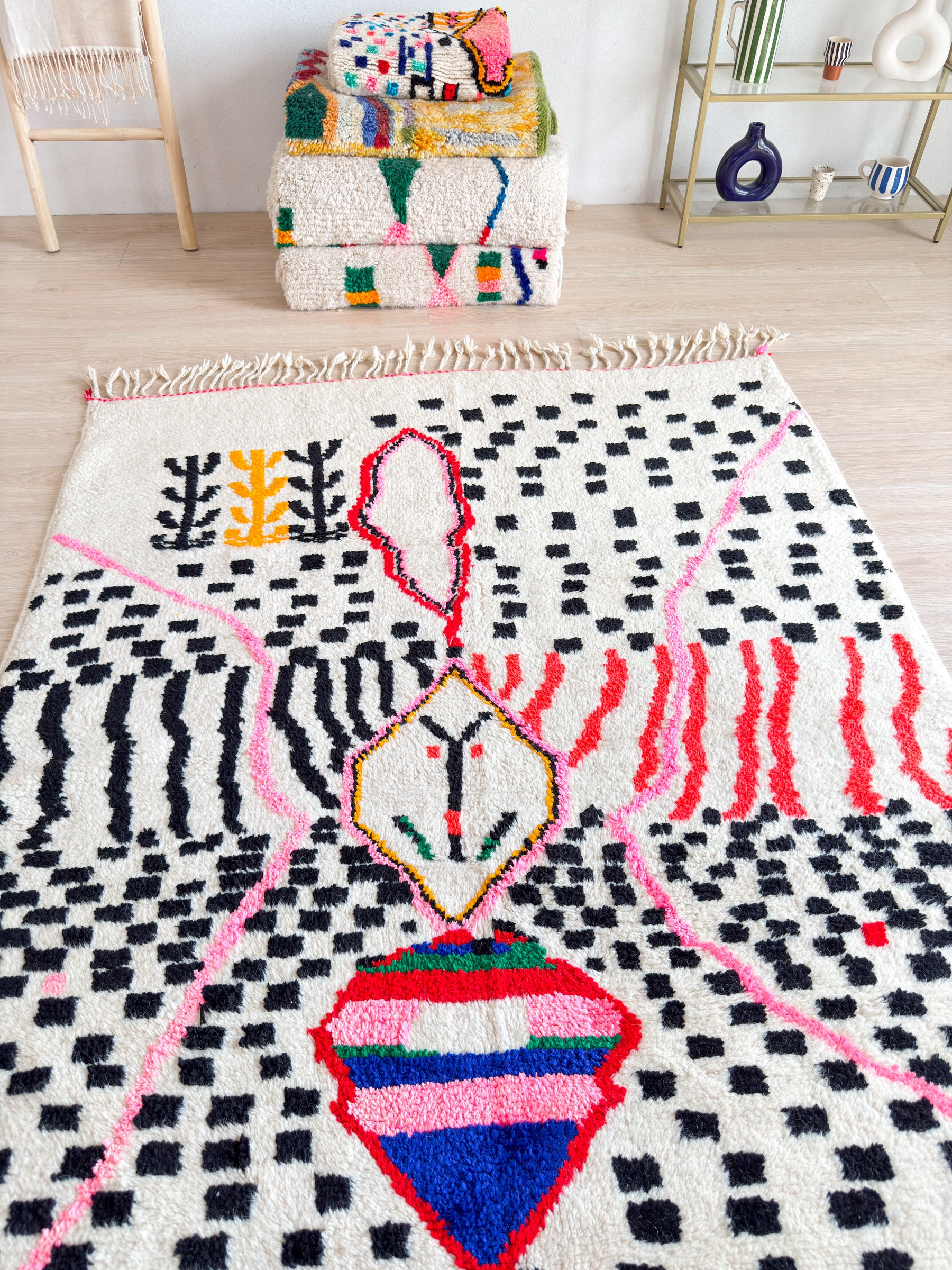 Bunter Berberteppich 164 x 280 cm – Nr. 1397